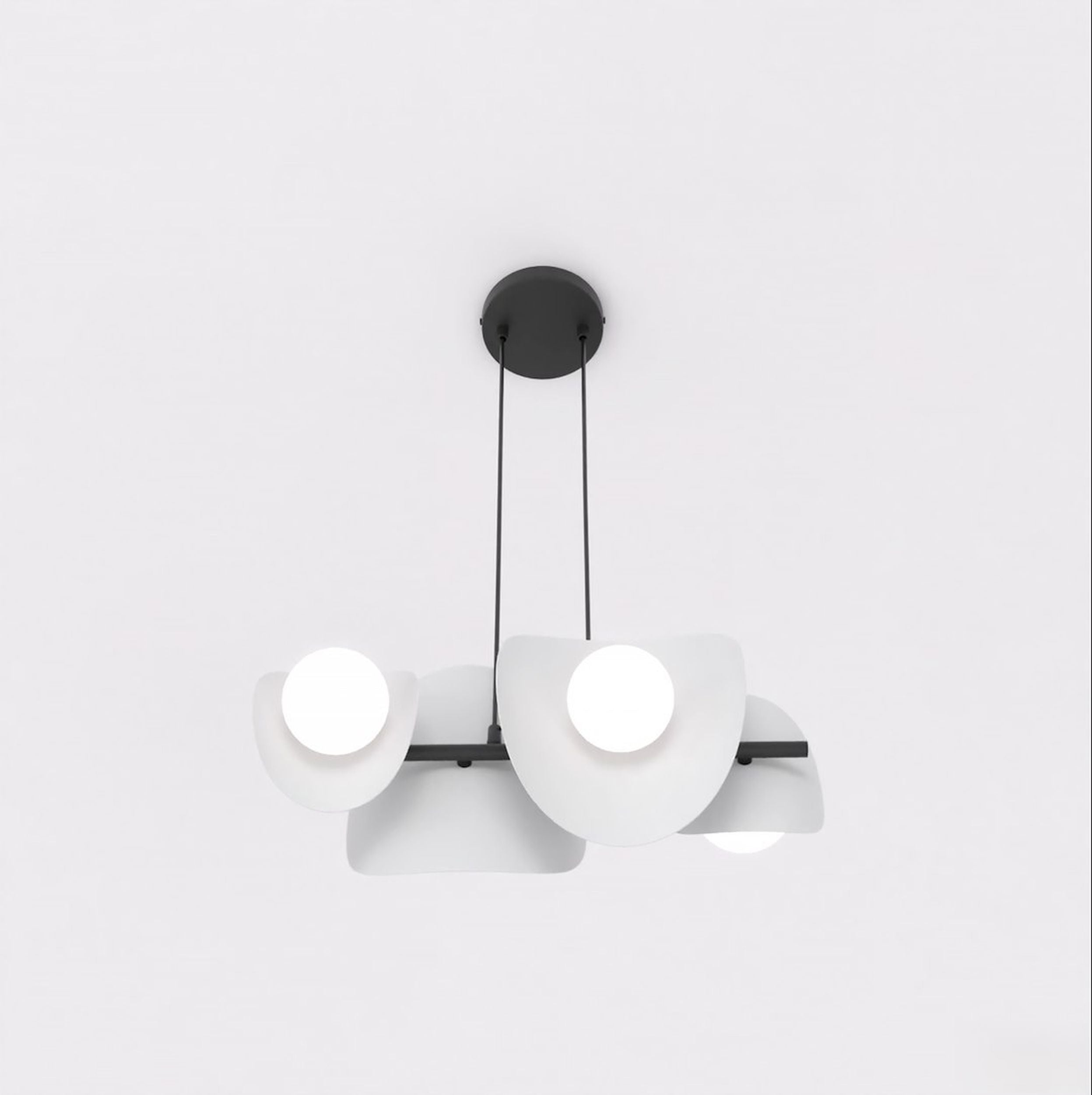 Lampa wisząca Elementi x4 ciepły szary