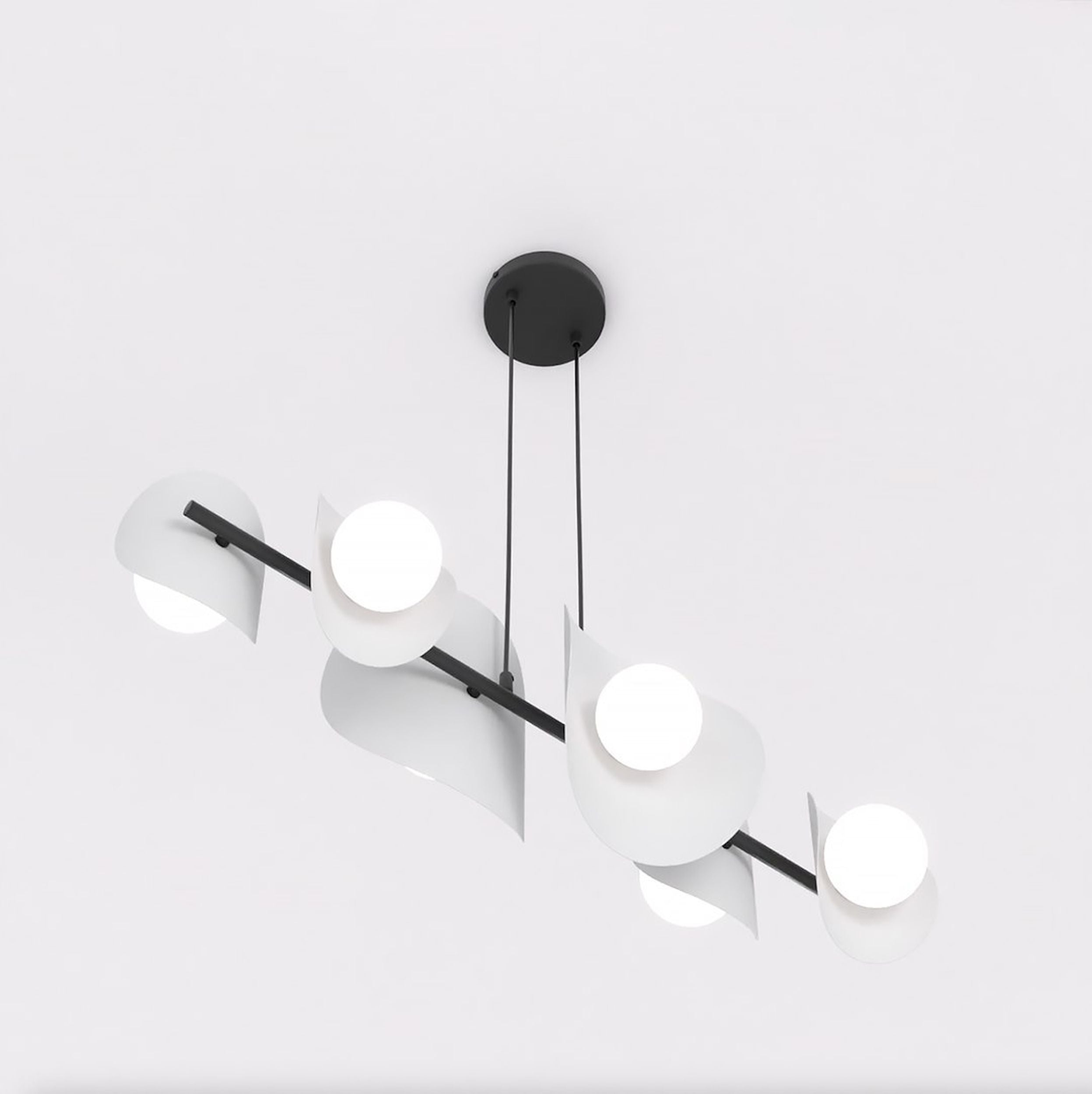 Lampa wisząca Elementi x6 ciepły szary