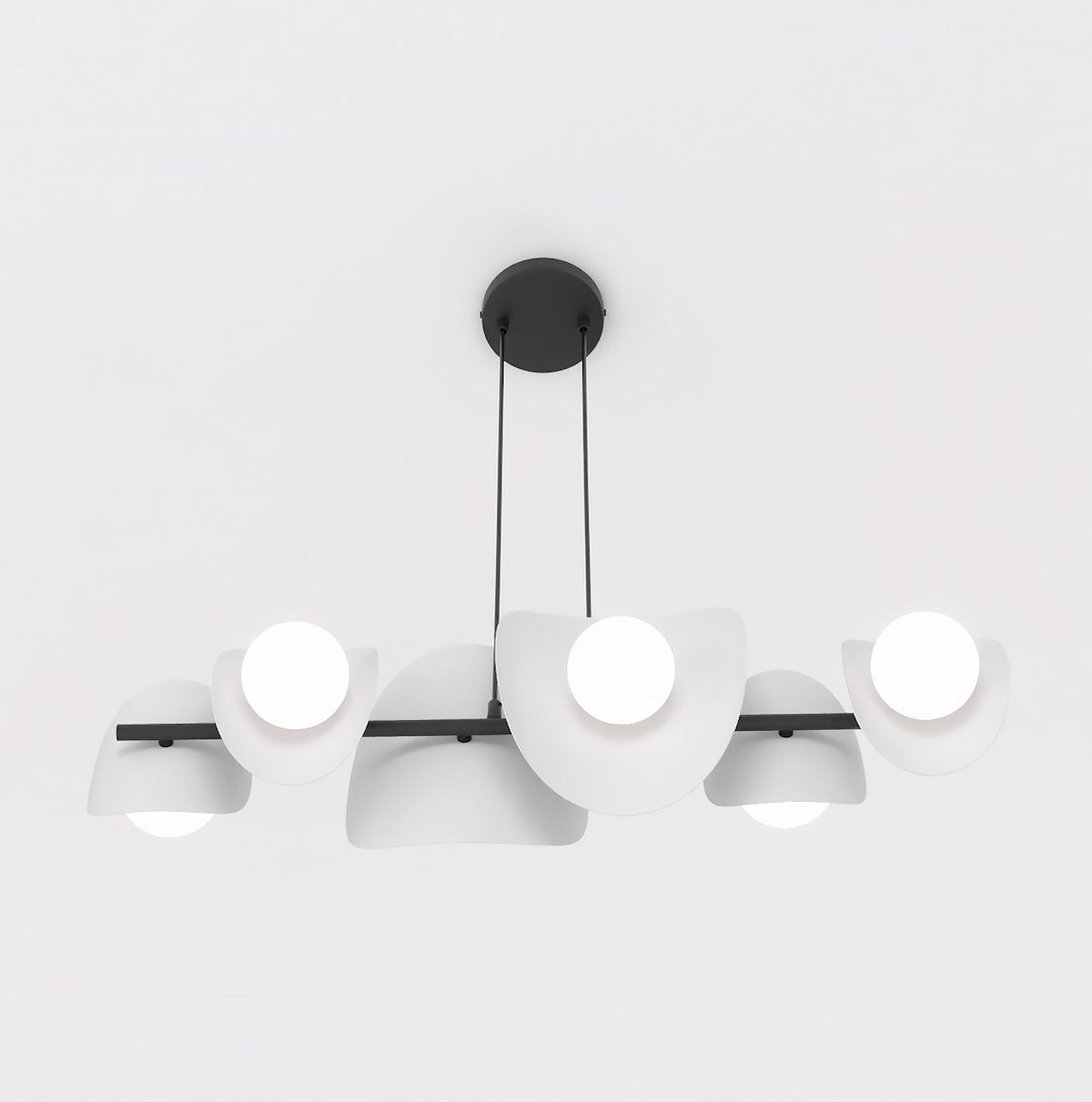 Lampa wisząca Elementi x6 ciepły szary