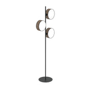 Lampa podłogowa Drumz czarno-brązowa