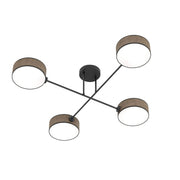 Lampa wisząca Maga x4 czarno-brązowa