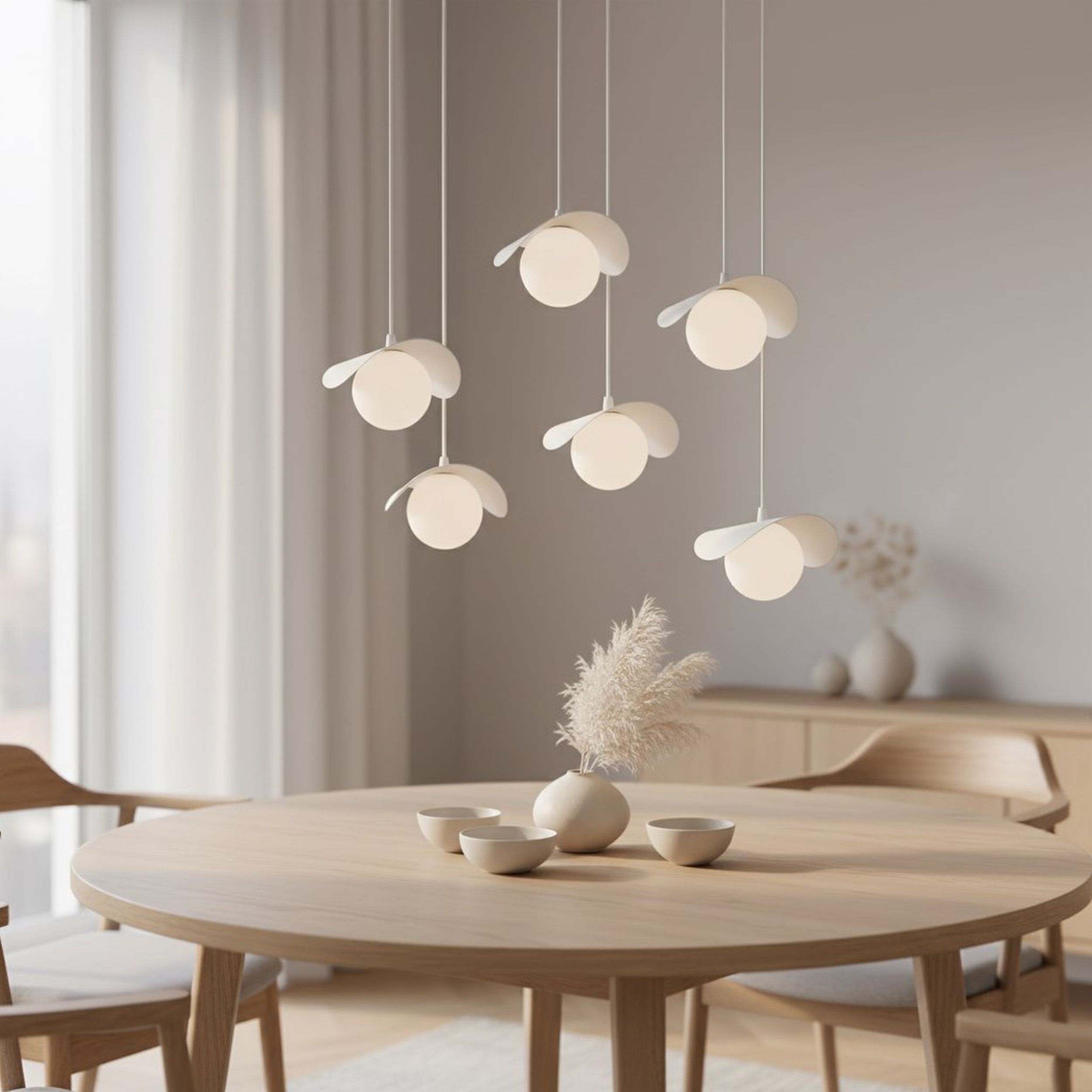 Lampa wisząca Ritual x6 biała