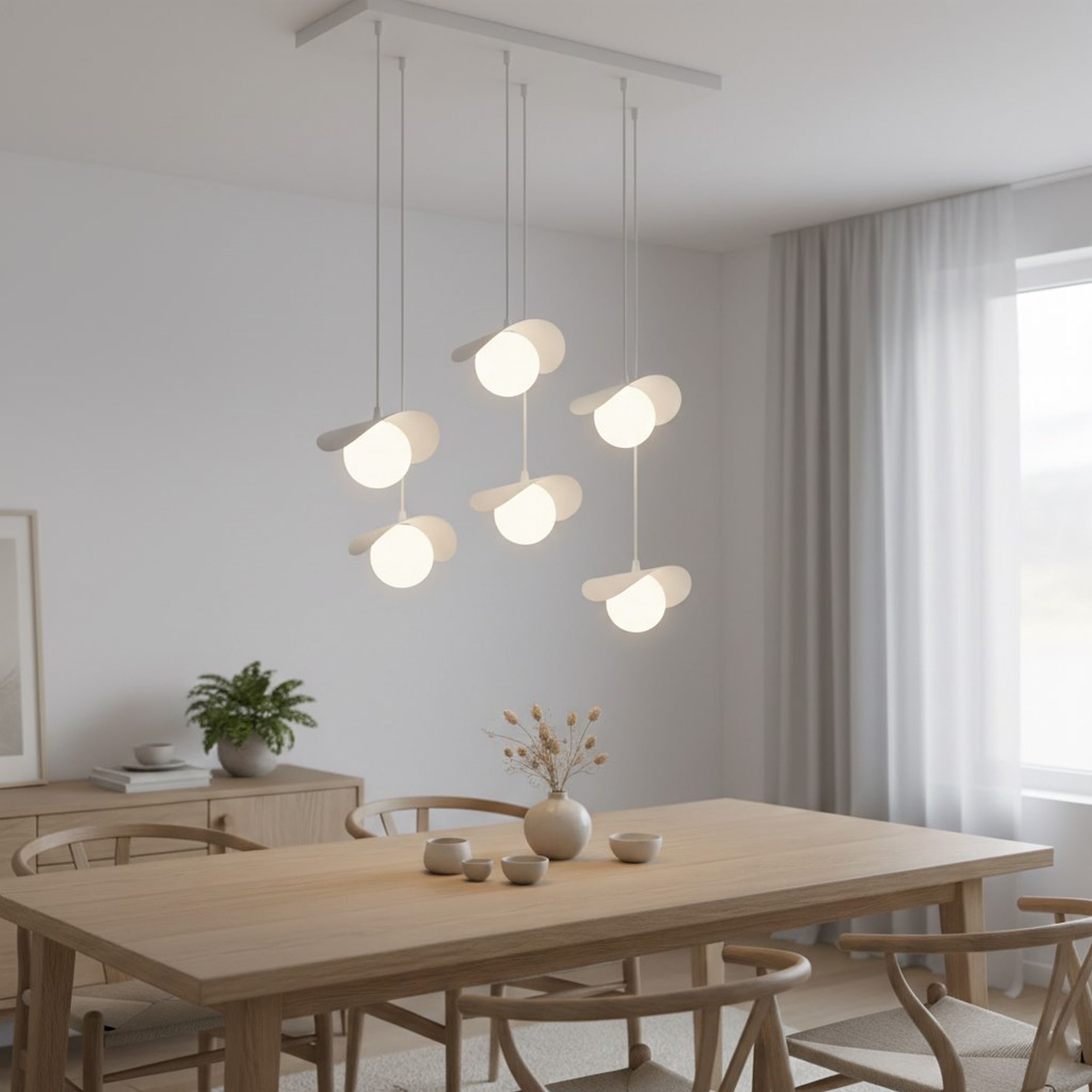 Lampa wisząca Ritual x6 biała
