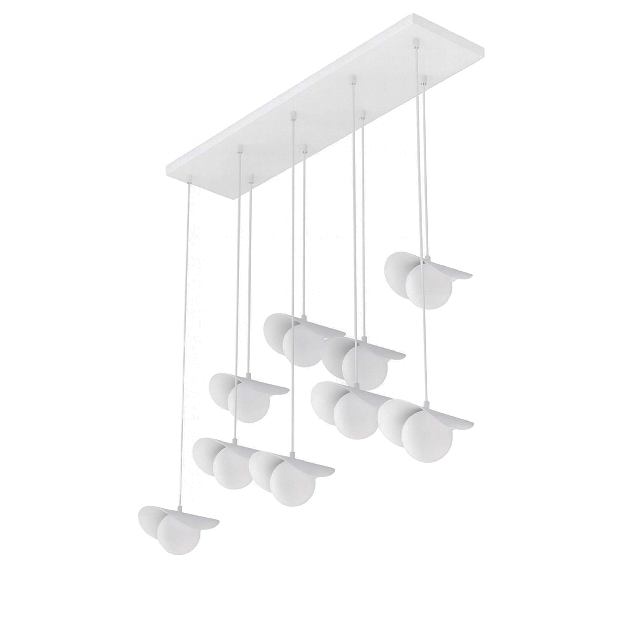 Lampa wisząca Ritual x9 biała