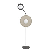 Lampa podłogowa Kiss x2 mokka na czarnym stelażu