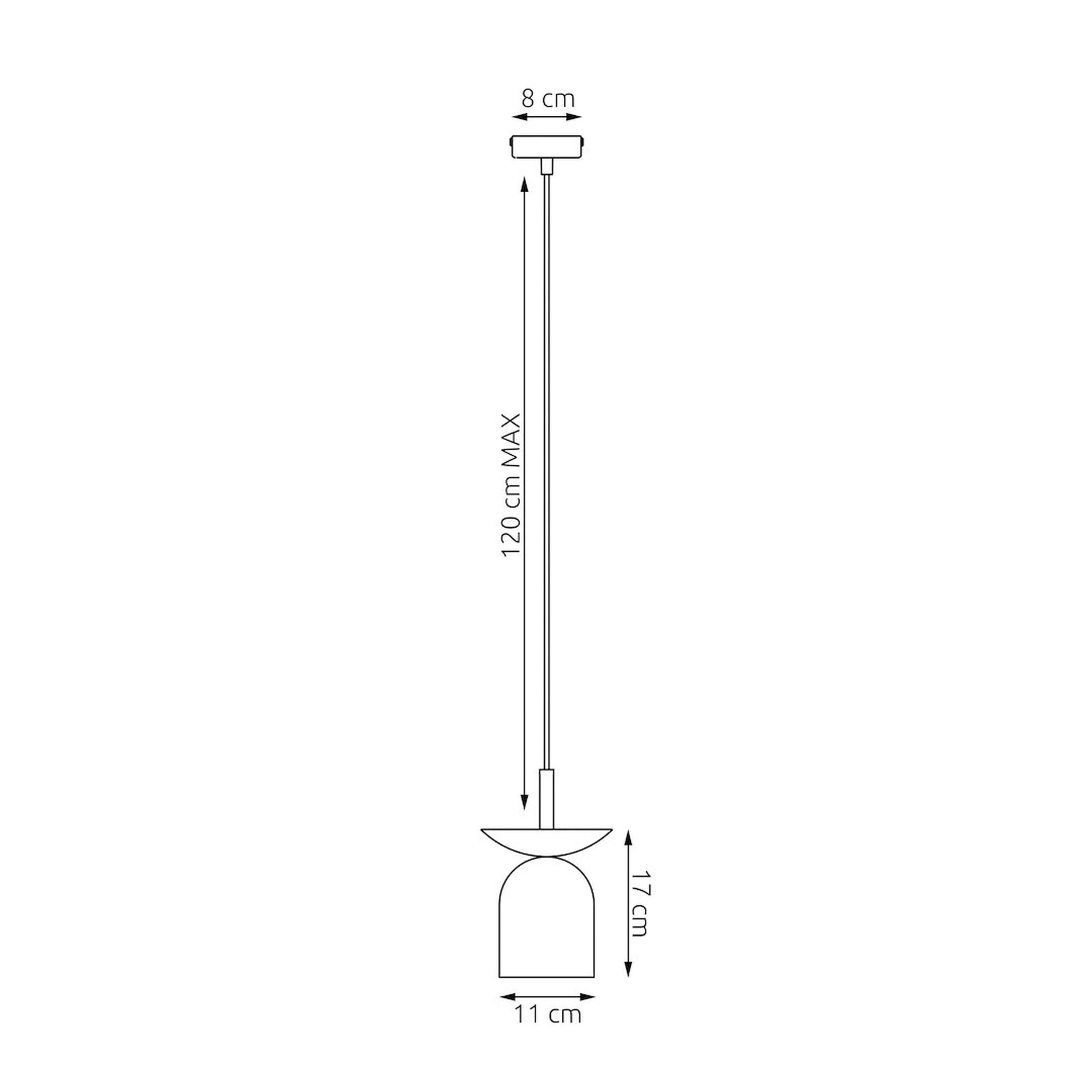 Lampa wisząca Ego czarny/ciepły szary