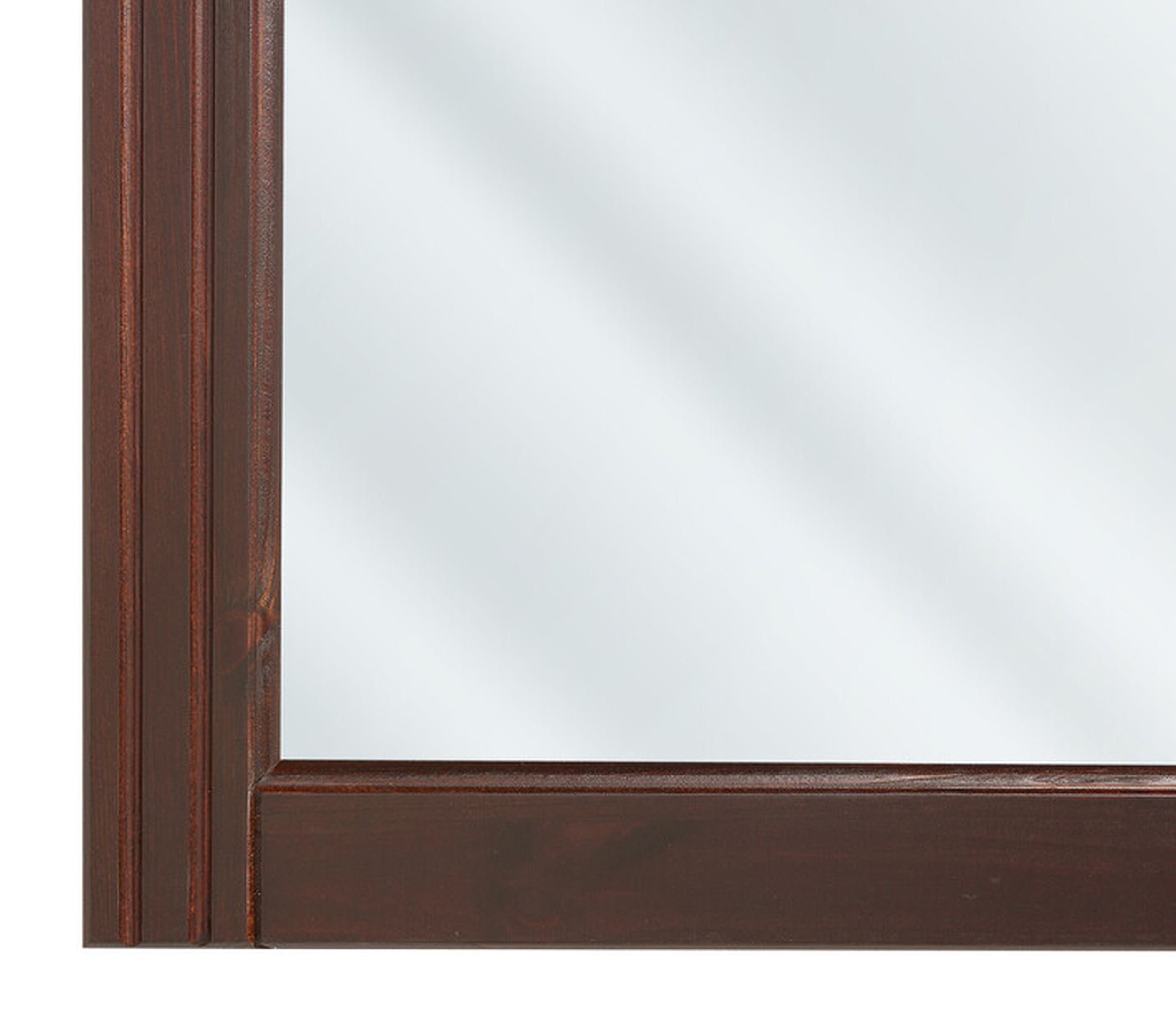 Lustro ścienne Molino 80x73 cm naturalne drewno