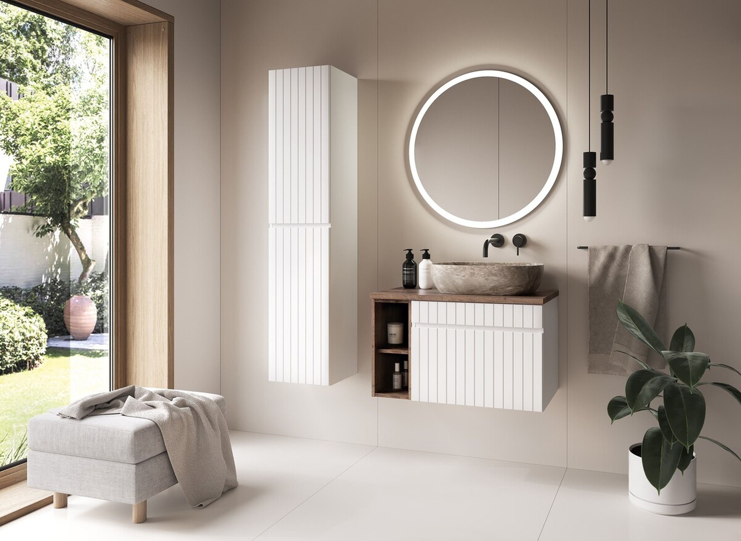 Lustro z oświetleniem LED Venus 80 cm