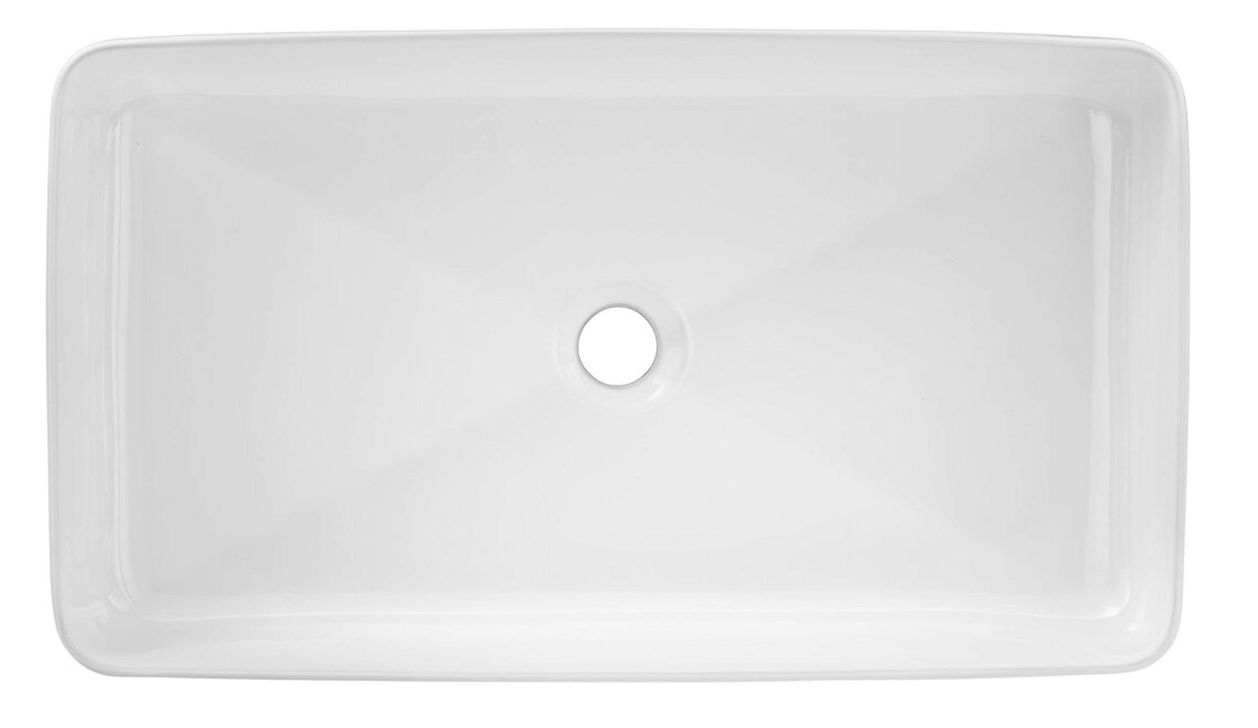 Umywalka nablatowa Slim 60x34 cm biały połysk