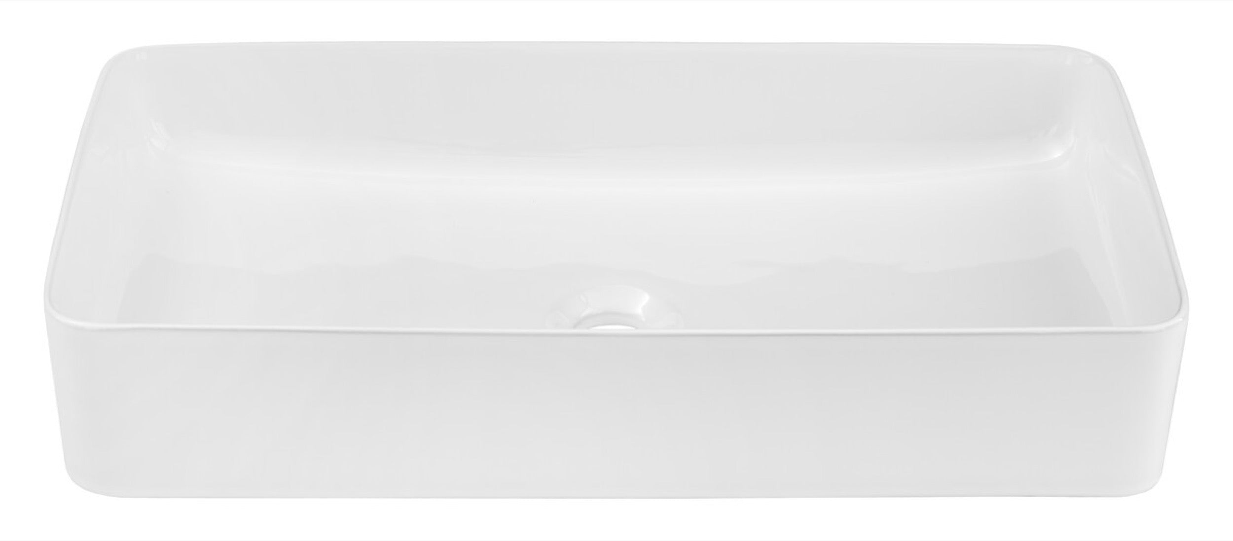 Umywalka nablatowa Slim 60x34 cm biały połysk