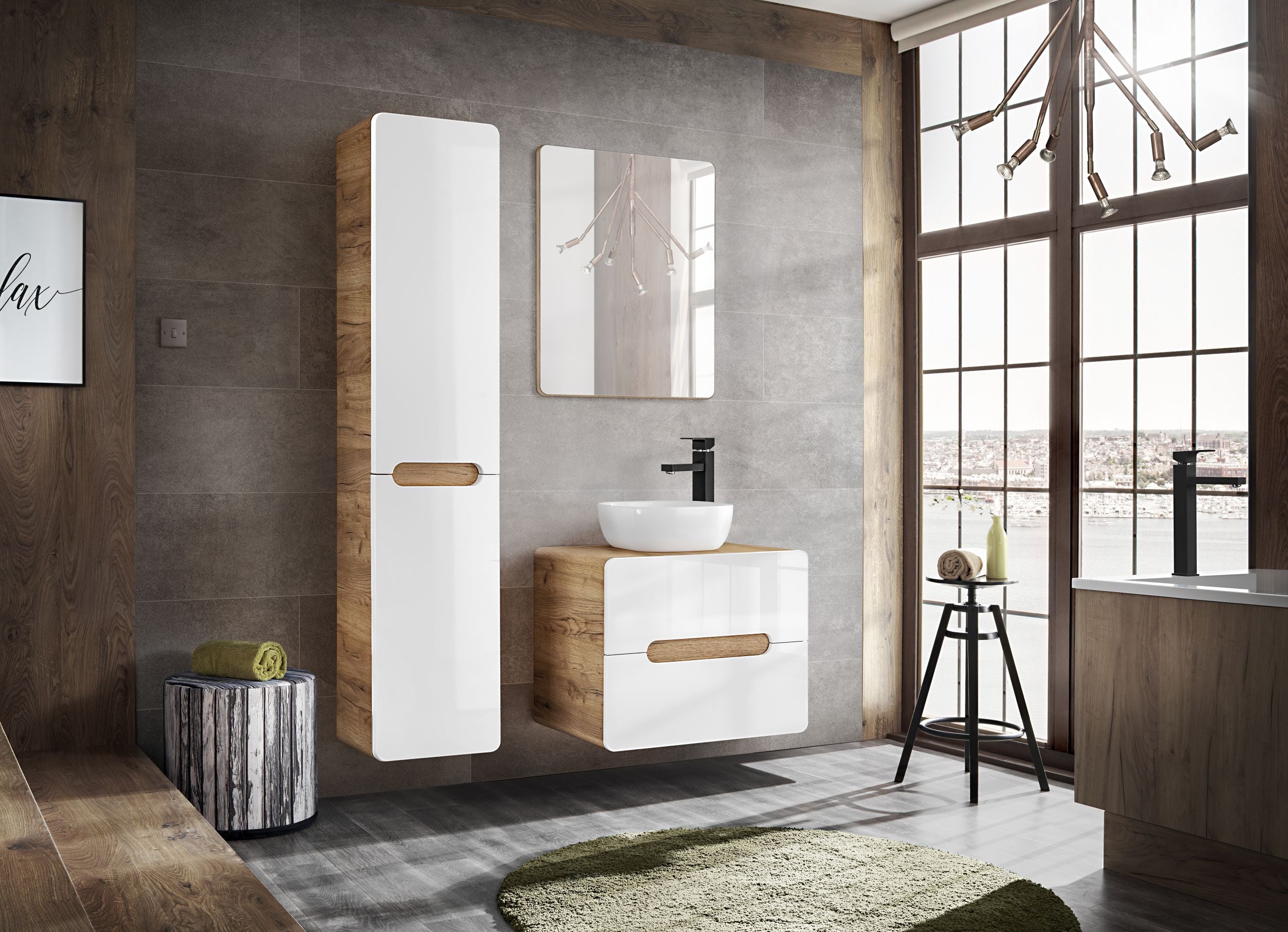 Lustro ścienne Aruba 80x60 cm