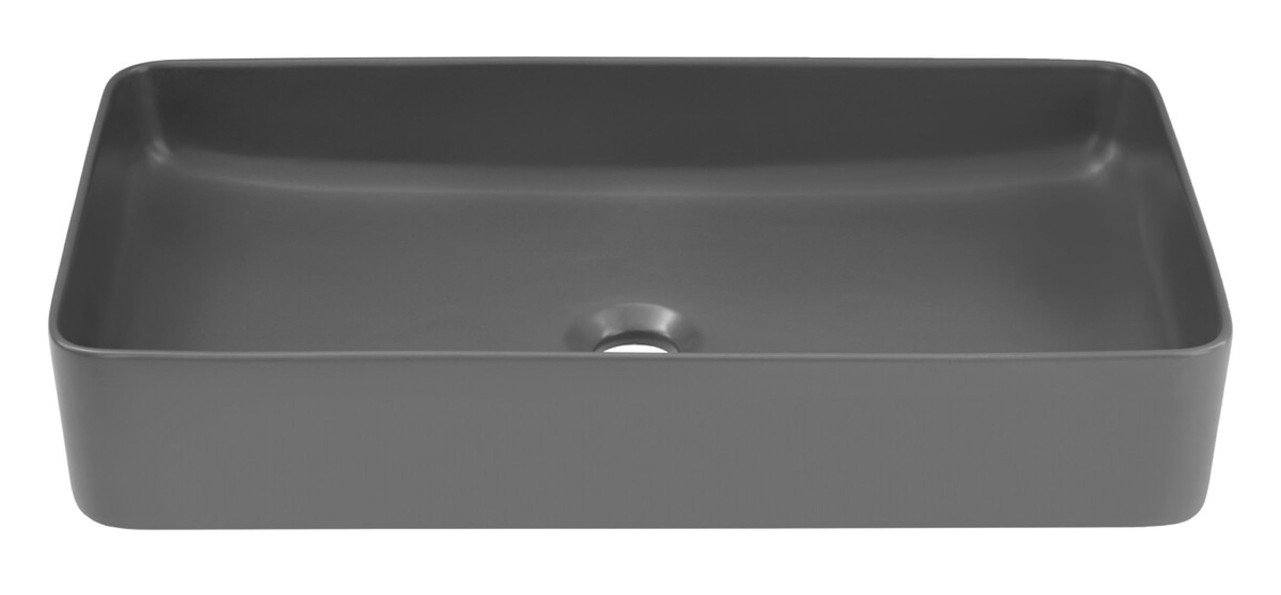 Umywalka nablatowa Slim 60x34 cm szara