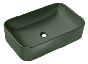 Umywalka nablatowa Kama 61x38 cm zielona