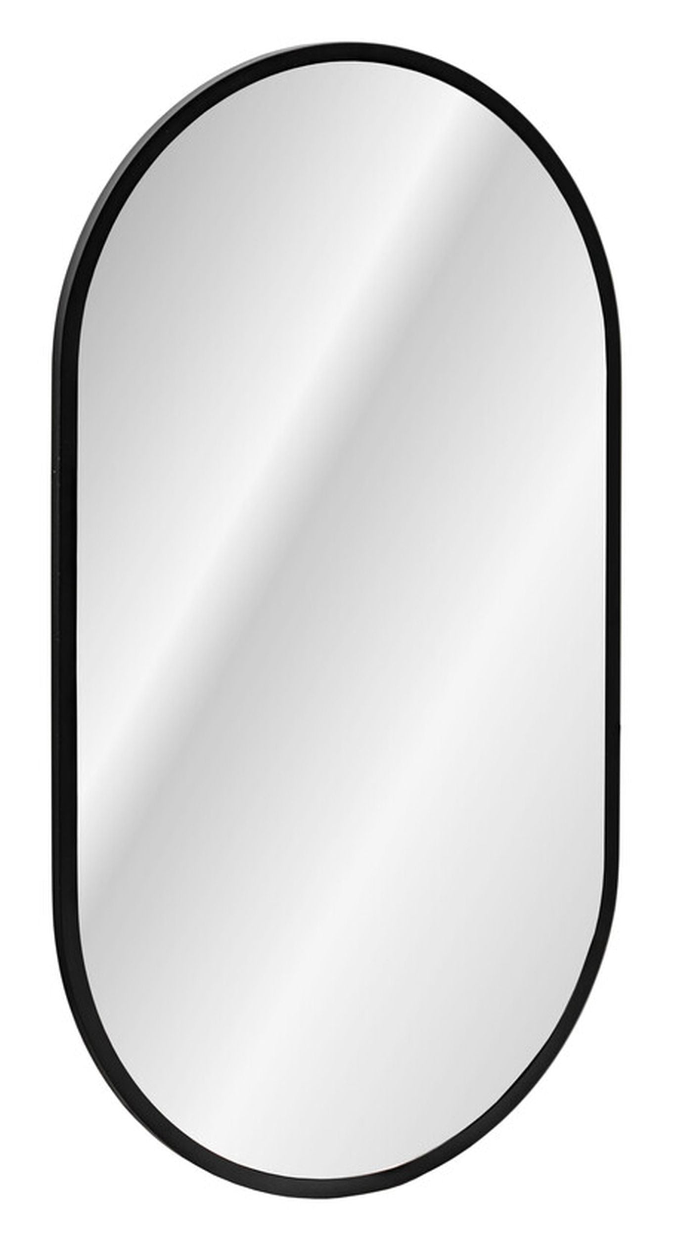 Lustro z podświetleniem LED Olimmi 90x50 cm w czarnej ramie