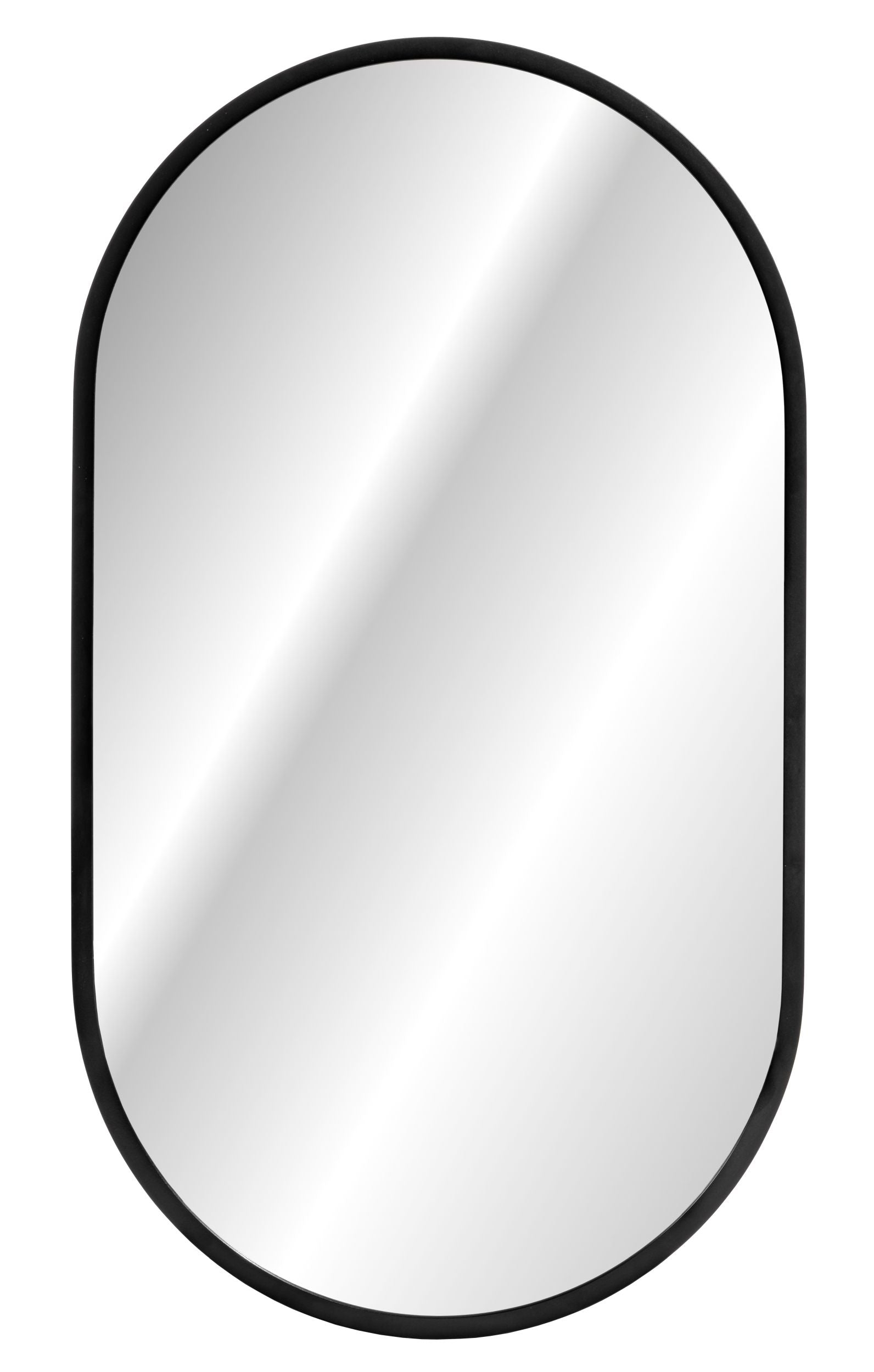 Lustro z podświetleniem LED Olimmi 90x50 cm w czarnej ramie