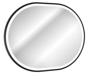 Lustro z oświetleniem LED Olimmi 90x70 cm w czarnej ramie