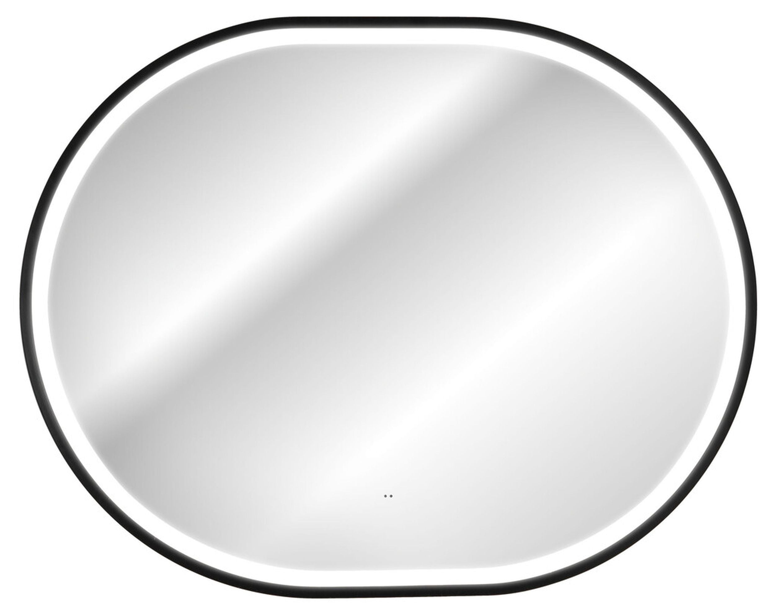 Lustro z oświetleniem LED Olimmi 90x70 cm w czarnej ramie
