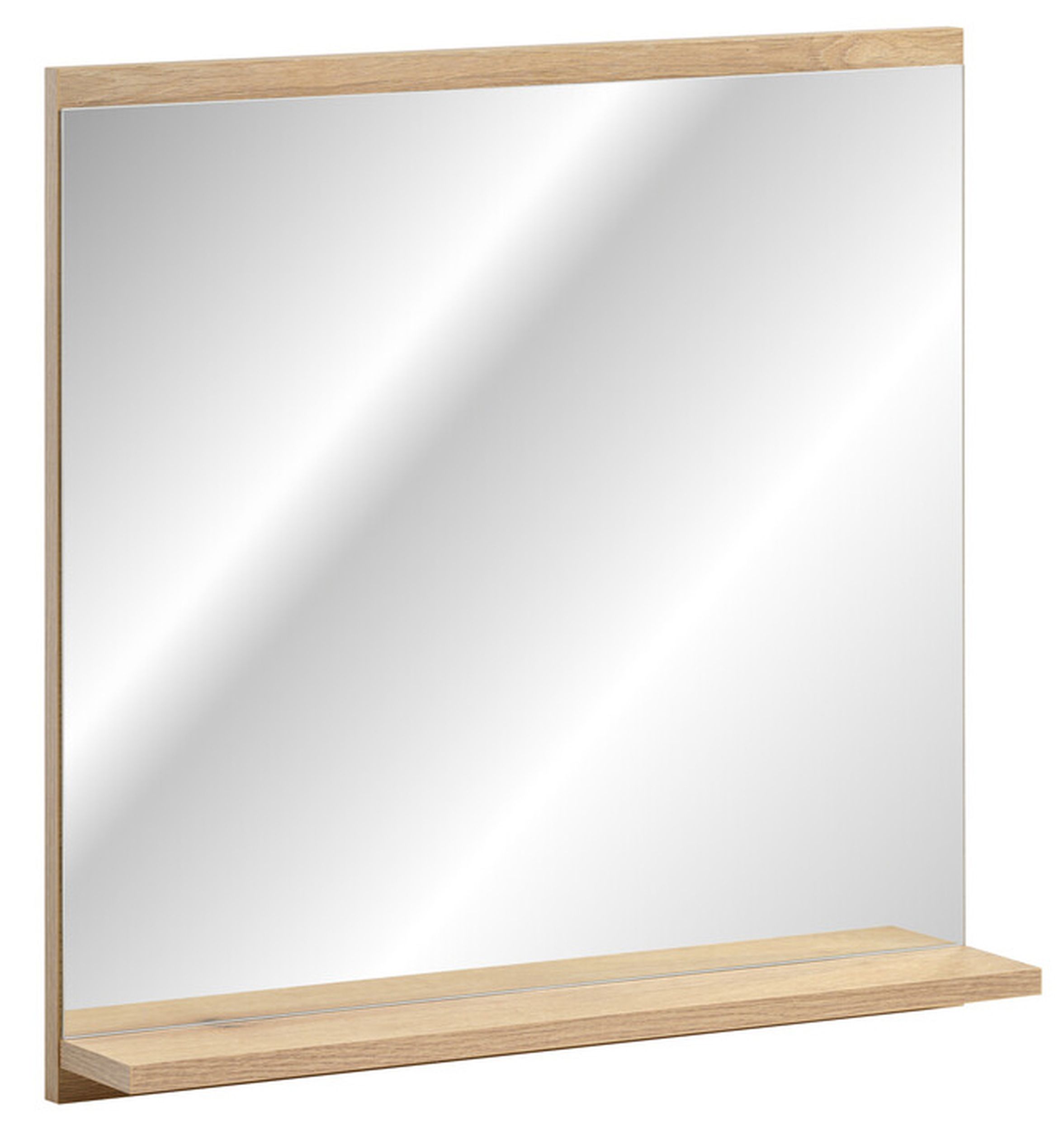 Lustro z półką Novia 60x57 cm dąb evoke