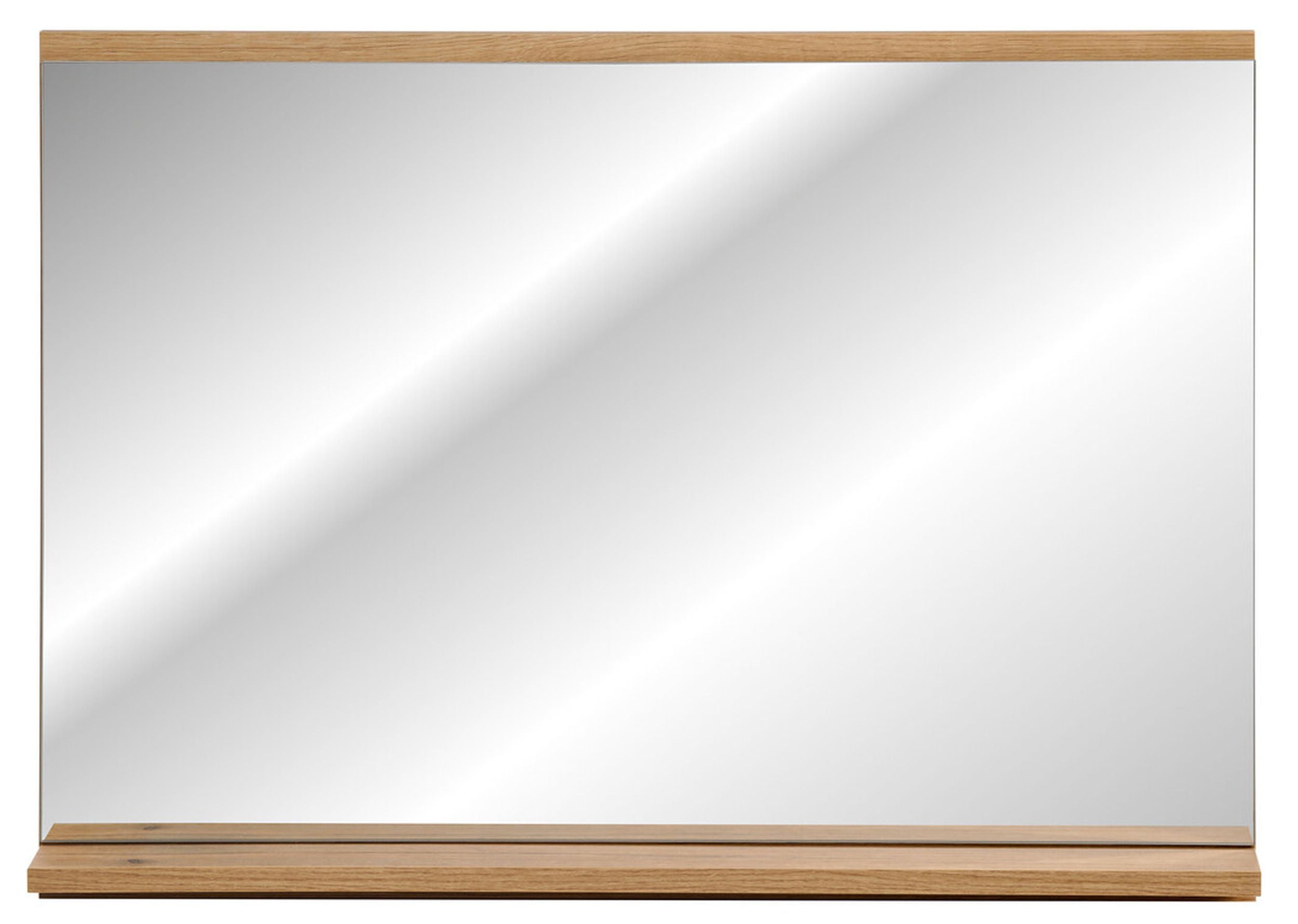 Lustro z półką Novia 80x57 cm dąb evoke