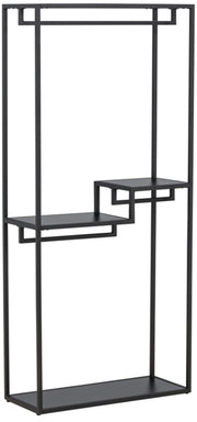 Wieszak wolnostojący Staal 35 x 188 cm do przedpokoju czarny