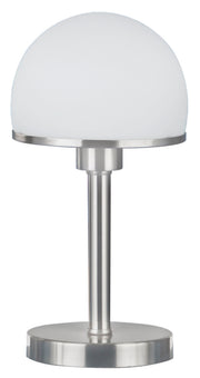 Lampa stołowa Joost biało-srebrna