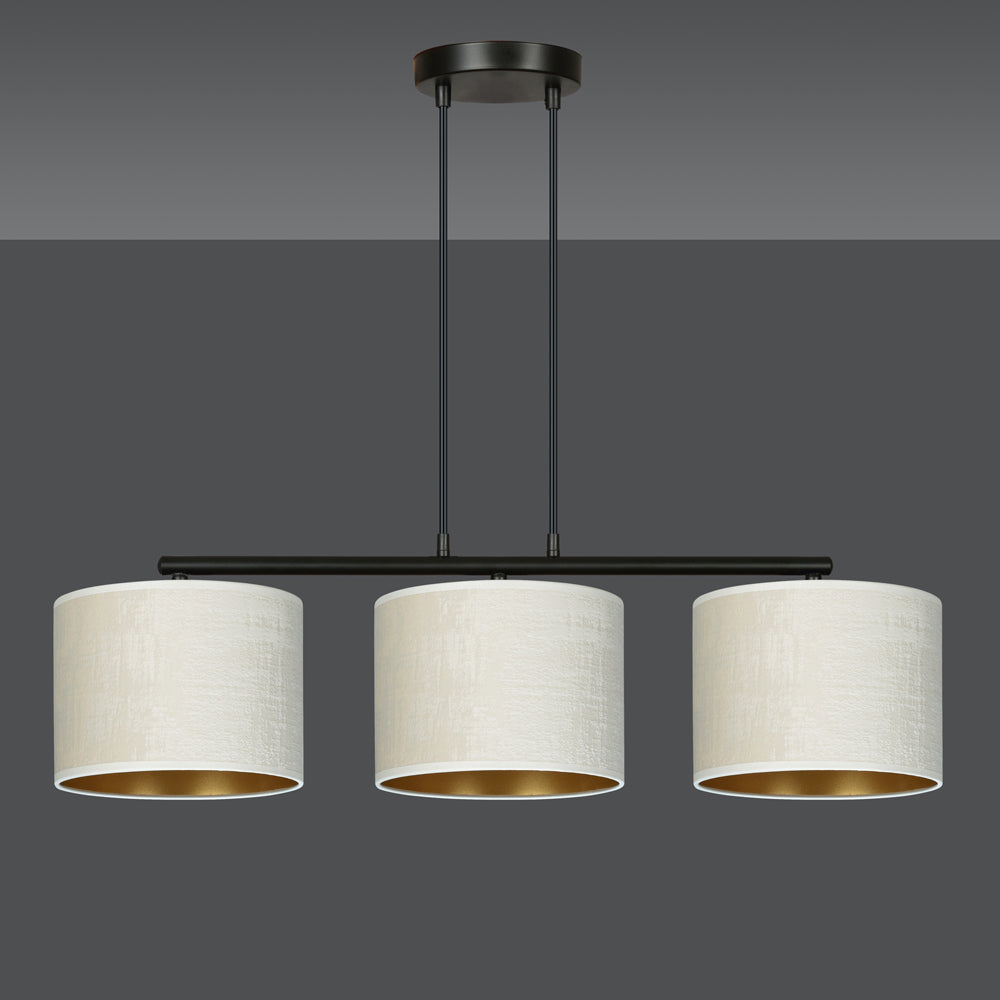 Lampa wisząca Hellid x3 72 cm biała