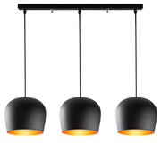 Lampa wisząca nowoczesna Pavitaries x3 czarna