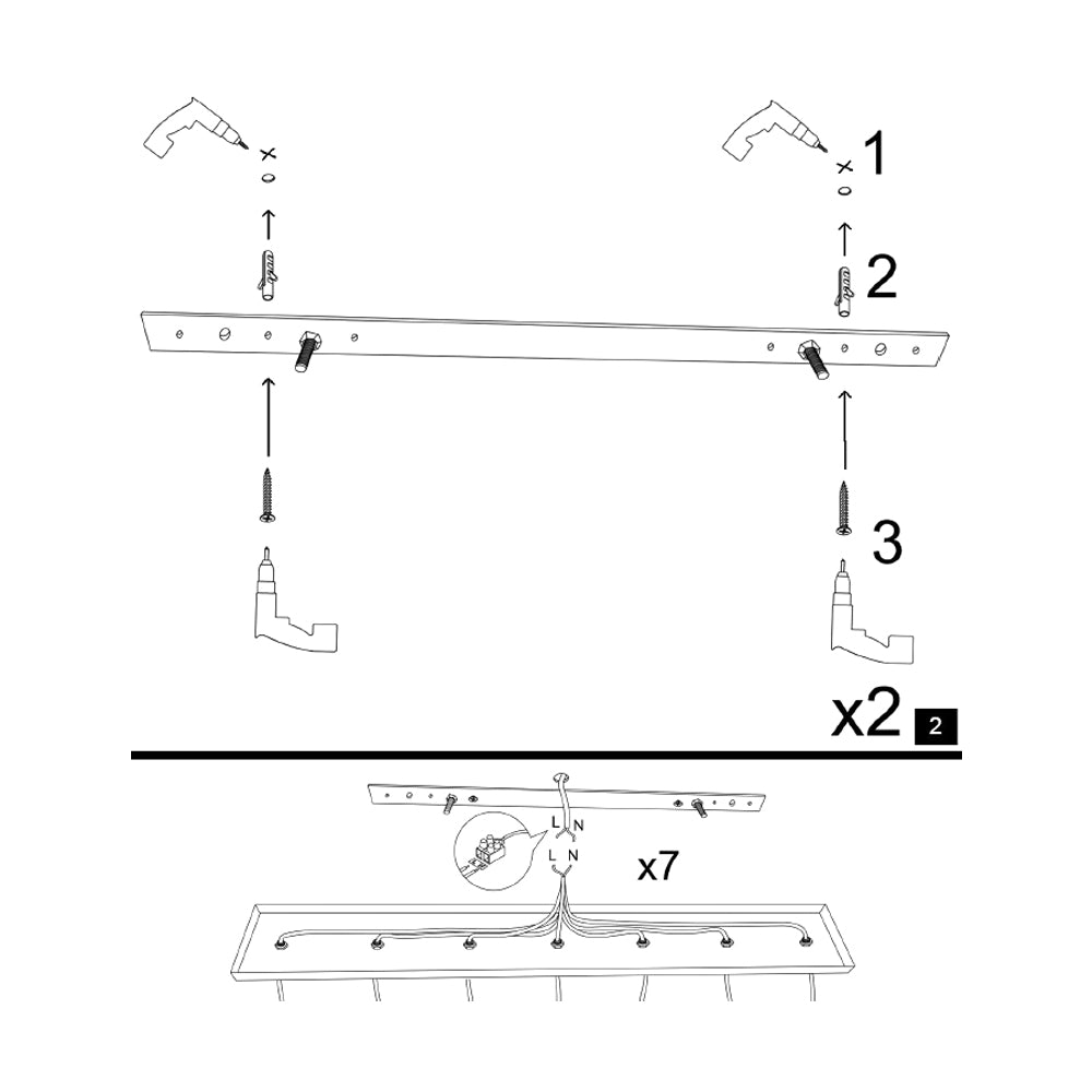Lampa wisząca Daffnia x5