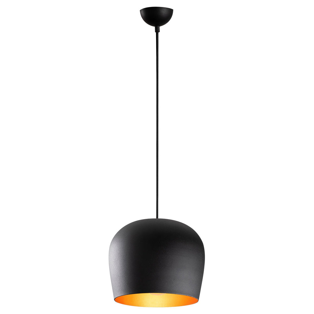 Lampa wisząca Staice średnica 23 cm czarna