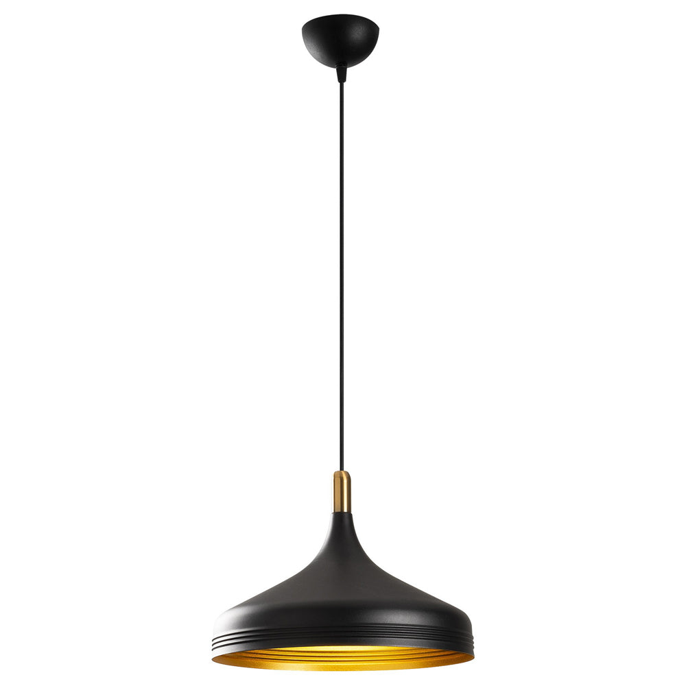 Lampa sufitowa Ardulace średnica 36 cm czarna/złota