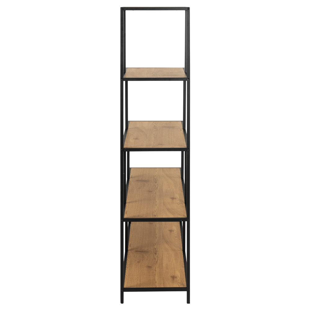 Regał na książki Seaford 135 cm dąb dziki-czarny