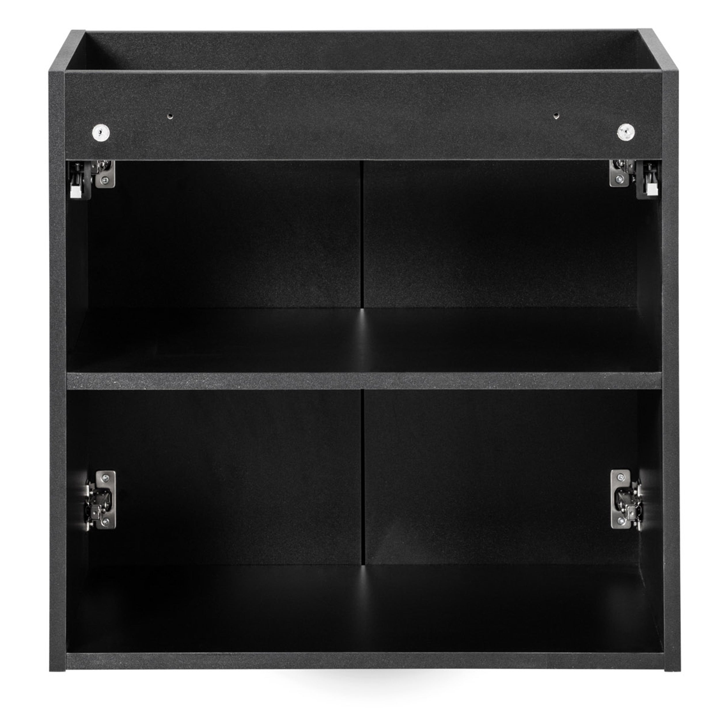 Szafka łazienkowa dwudrzwiowa Novia z blatem 60 cm czarna