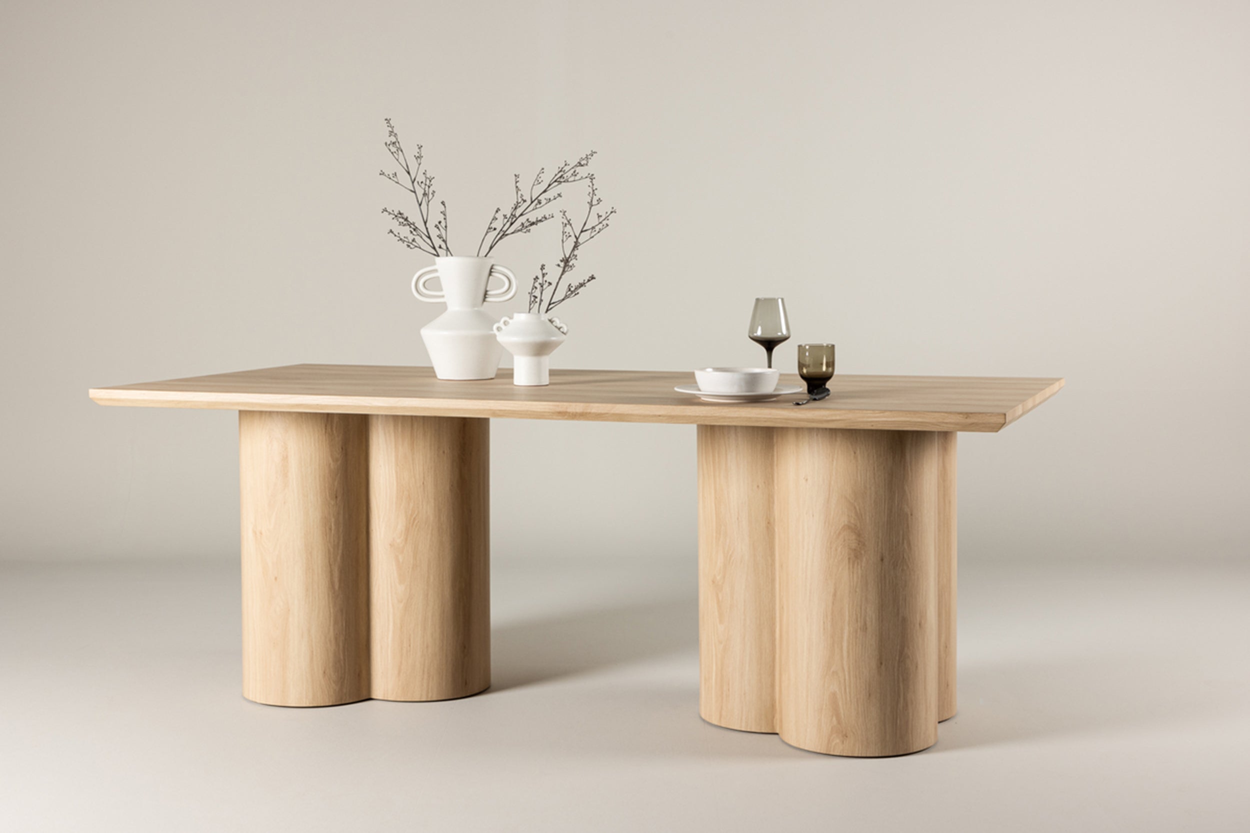 Stół do jadalni Convalder 100x210 cm dąb bielony
