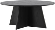 Stolik kawowy Quishly okrągły blat 100 cm czarny