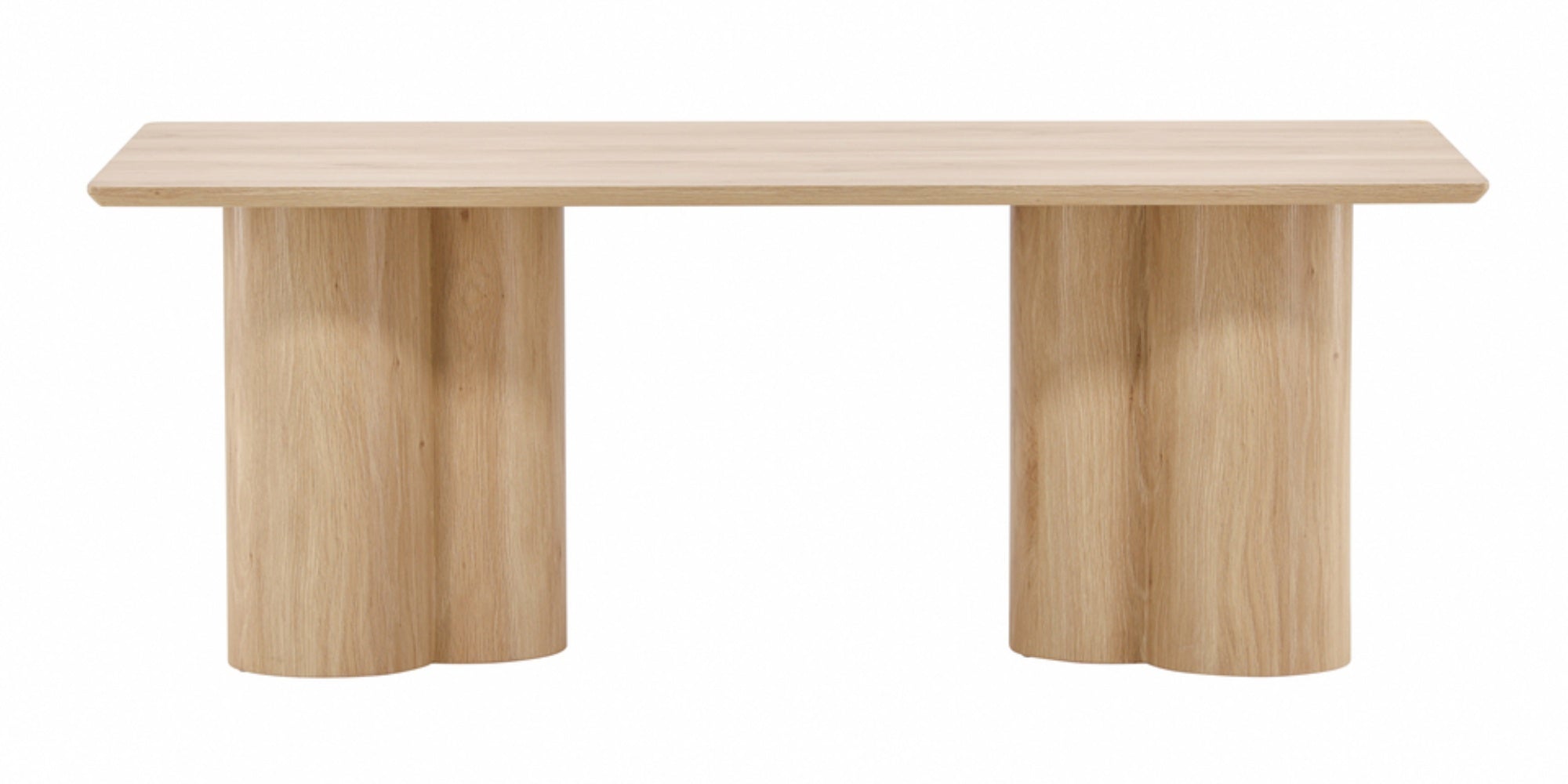 Stolik kawowy Convalder 60 x 120 cm na masywnych nogach dąb bielony