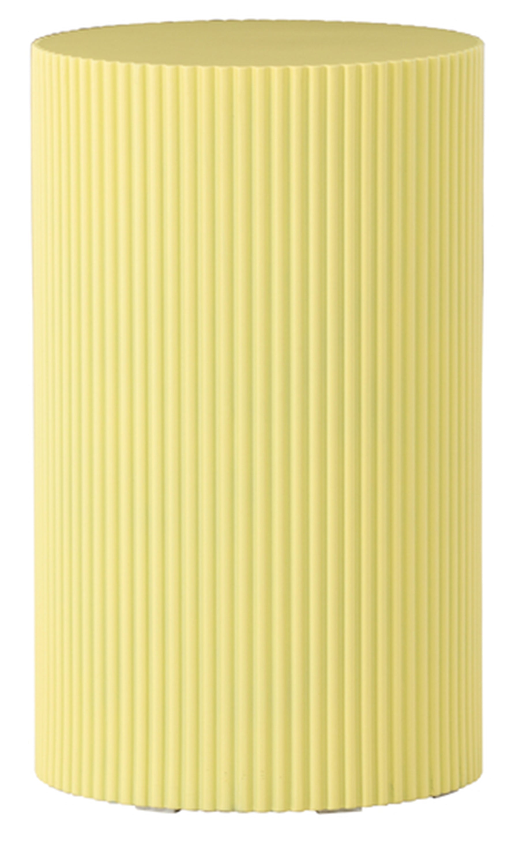 Stolik boczny Lenox okrągły 31 cm żółty