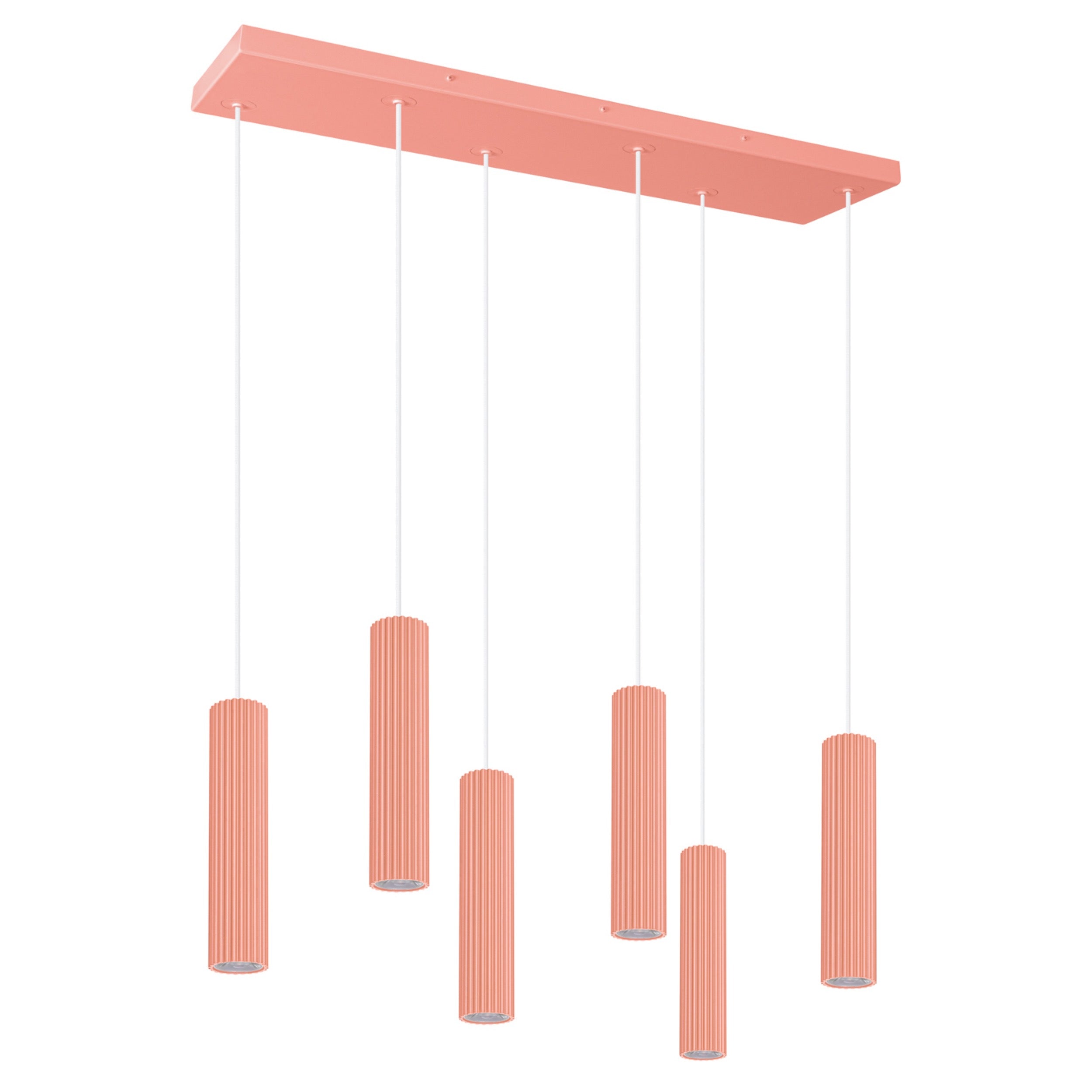 Lampa wisząca Smart Ivar 6L brzoskwiniowa LED barwa ciepła