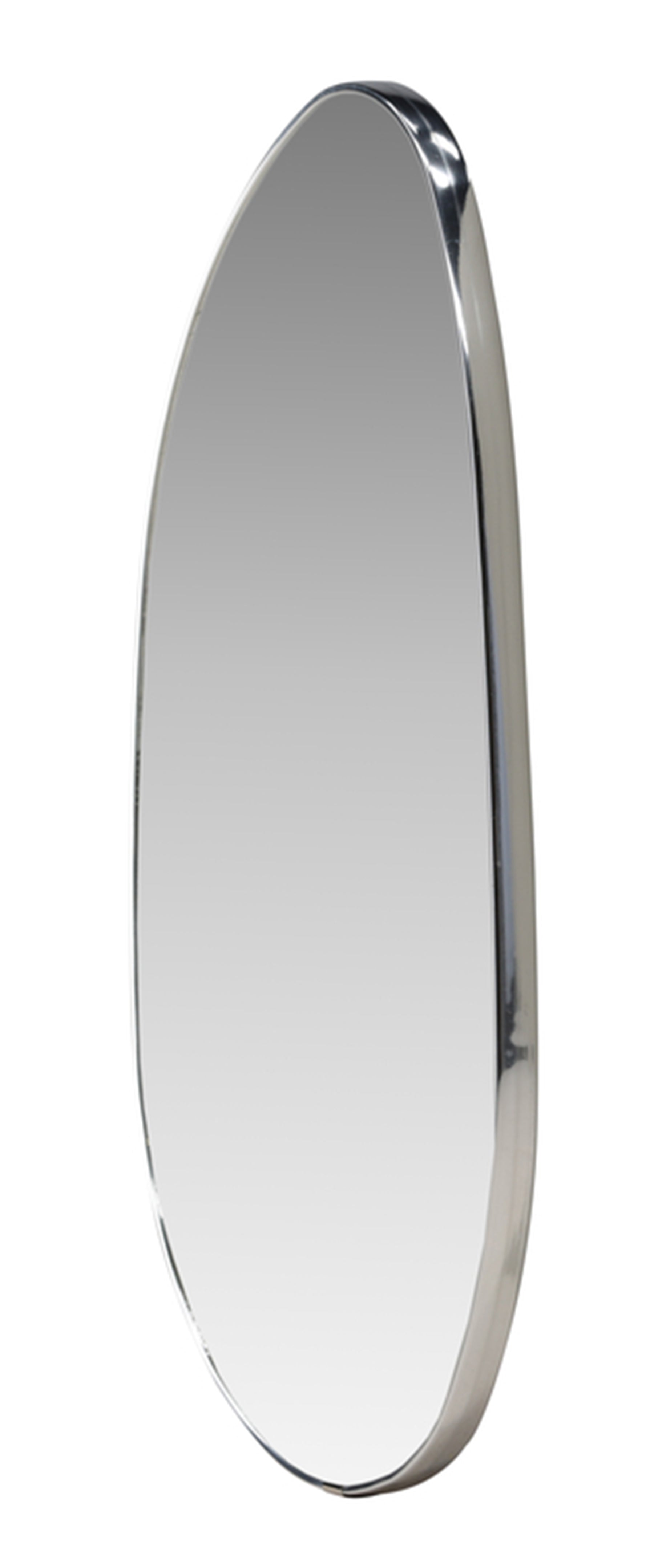 Lustro ścienne Borgholm 55x30 cm w srebrnej ramie