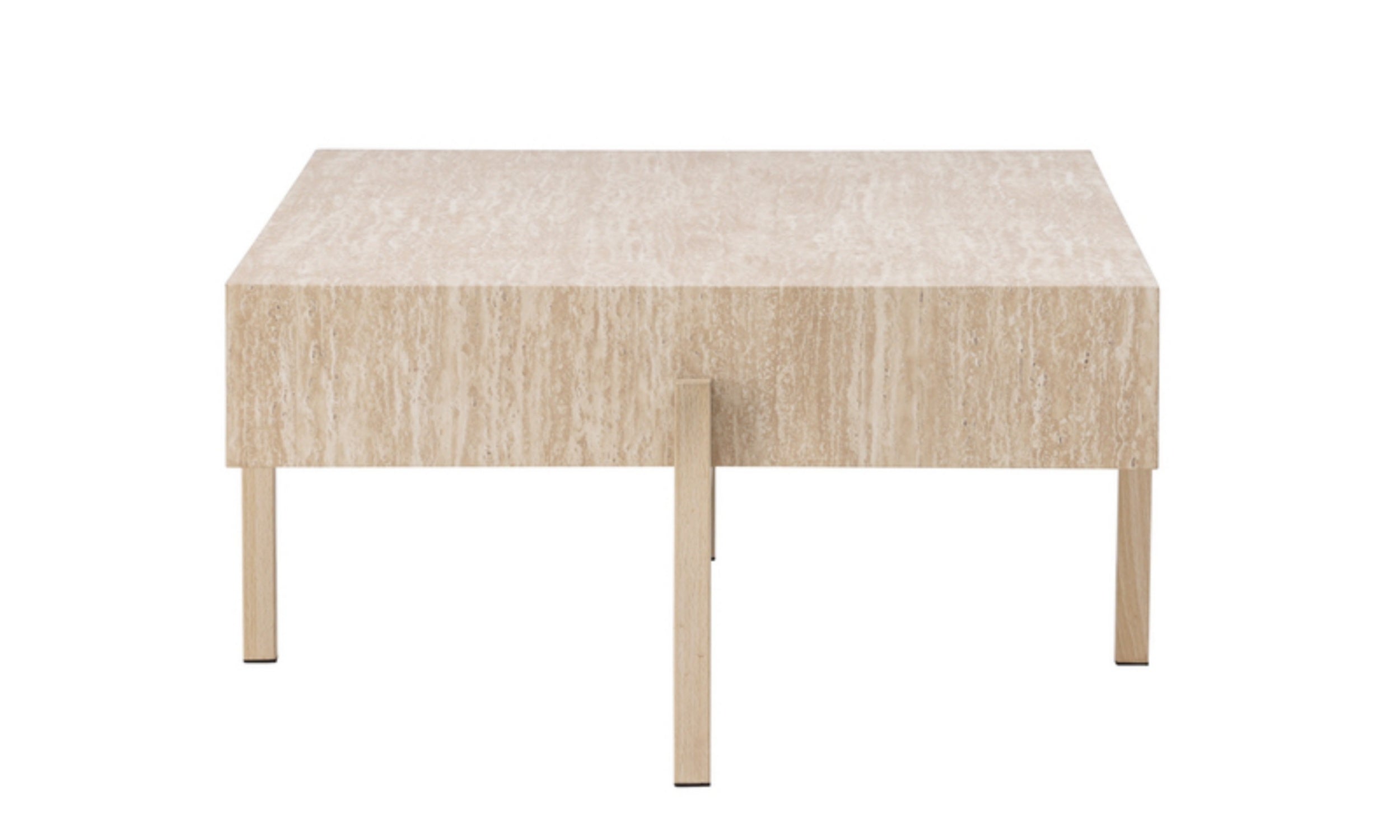 Stolik kawowy Vadholmen 126x82 cm bielony