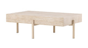 Stolik kawowy Vadholmen 126x82 cm bielony