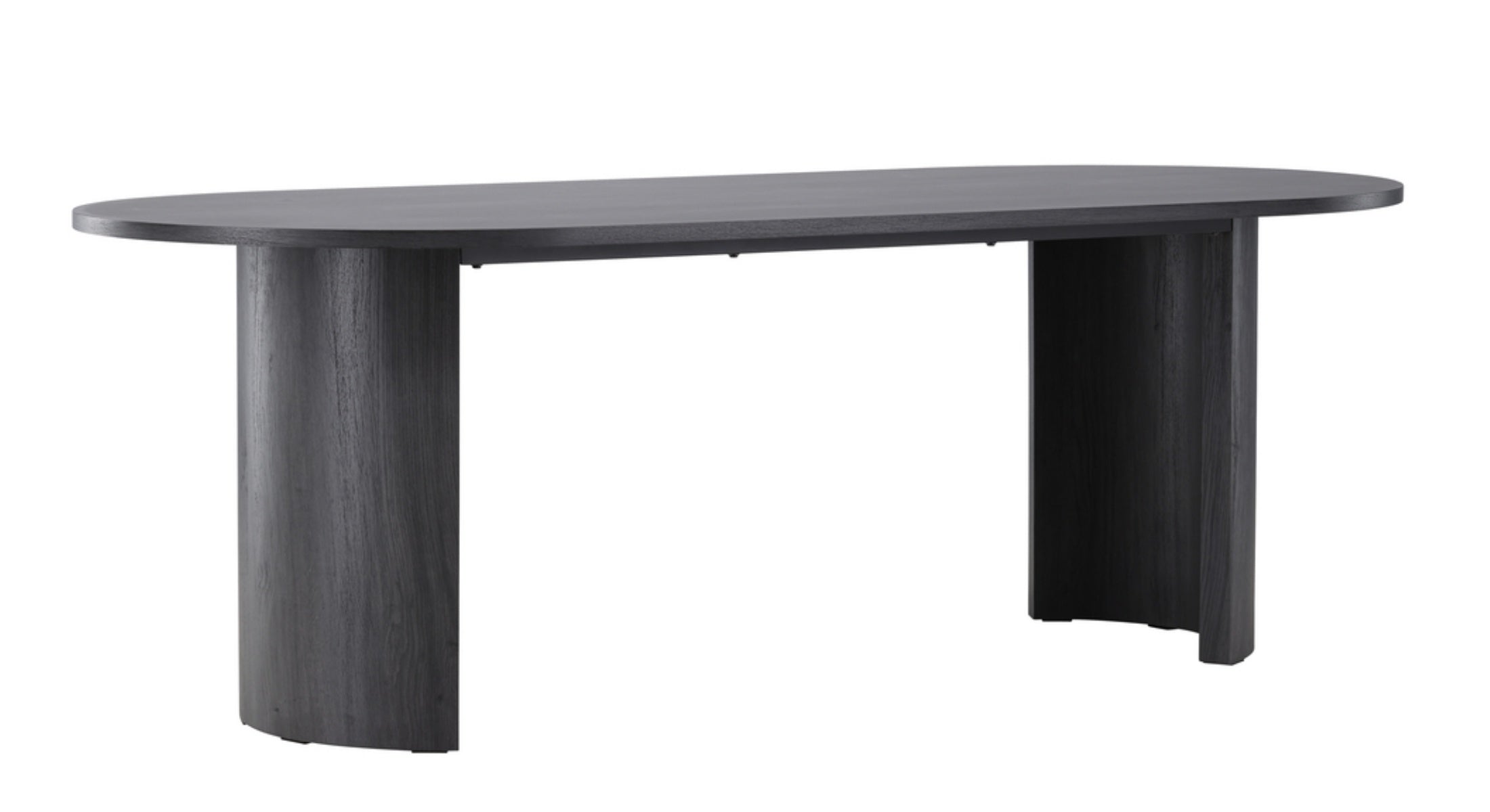 Stół do jadalni Grundsund z owalnym blatem 220x100 cm dąb czarny
