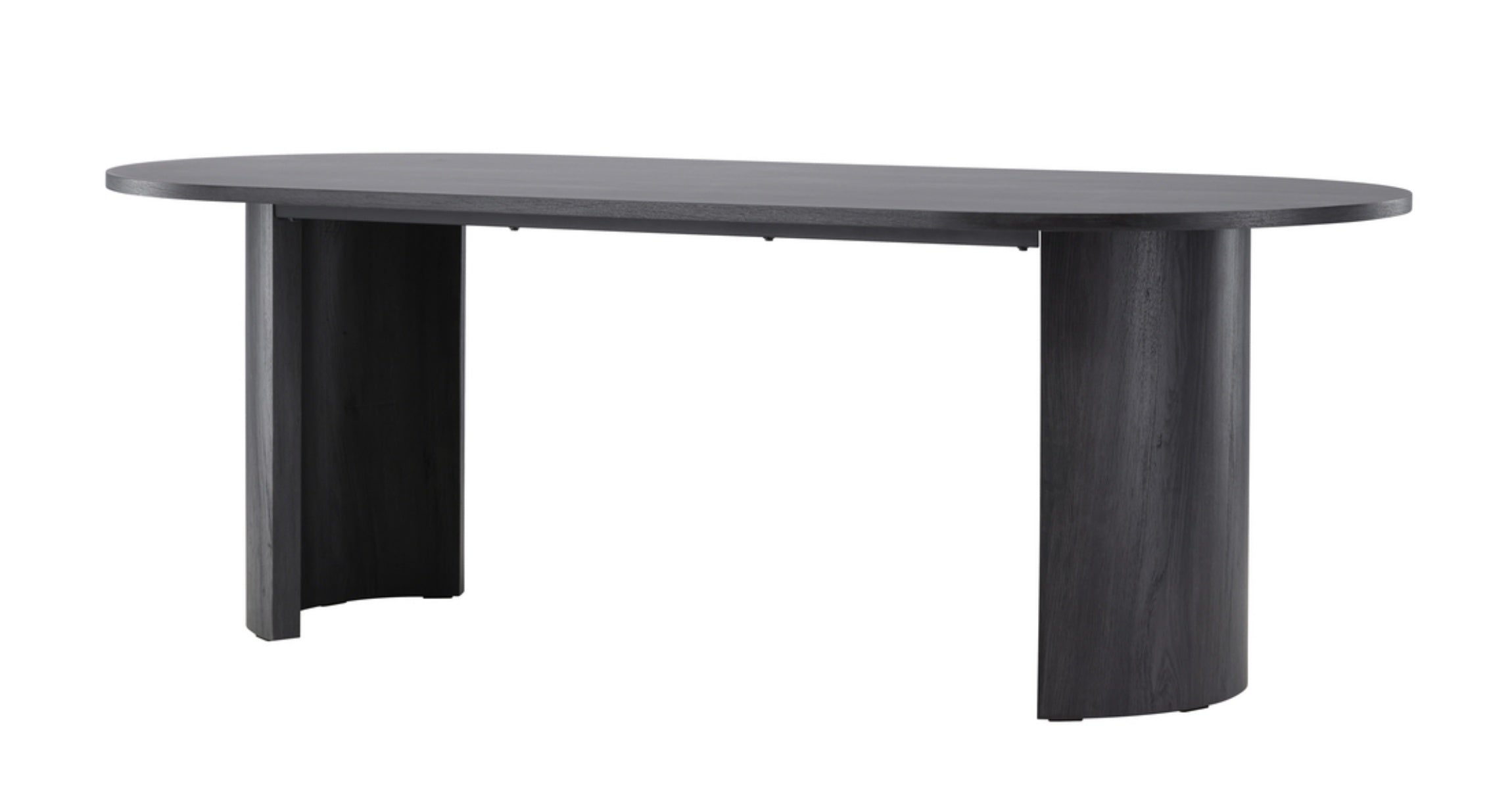 Stół do jadalni Grundsund z owalnym blatem 220x100 cm dąb czarny