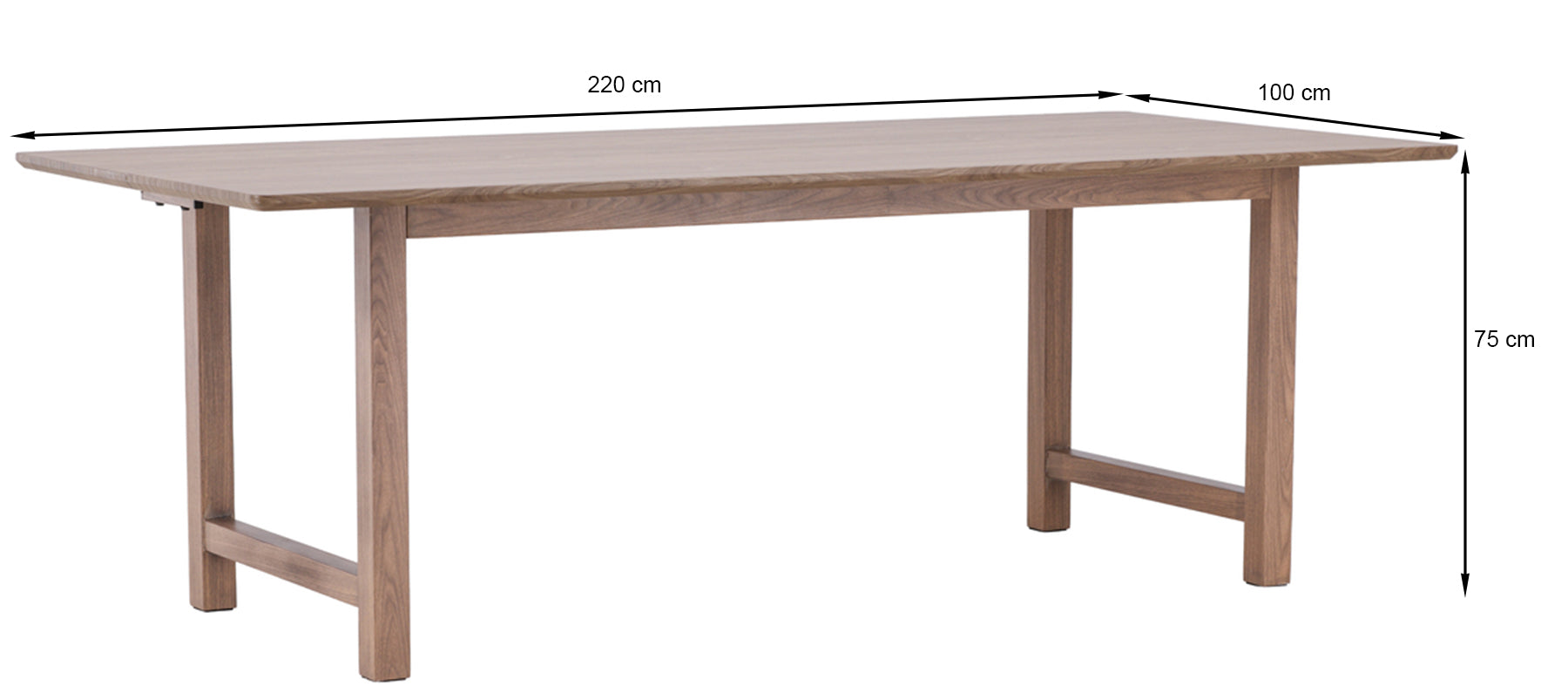 Stół do jadalni Sarune 220x100 cm dąb naturalny