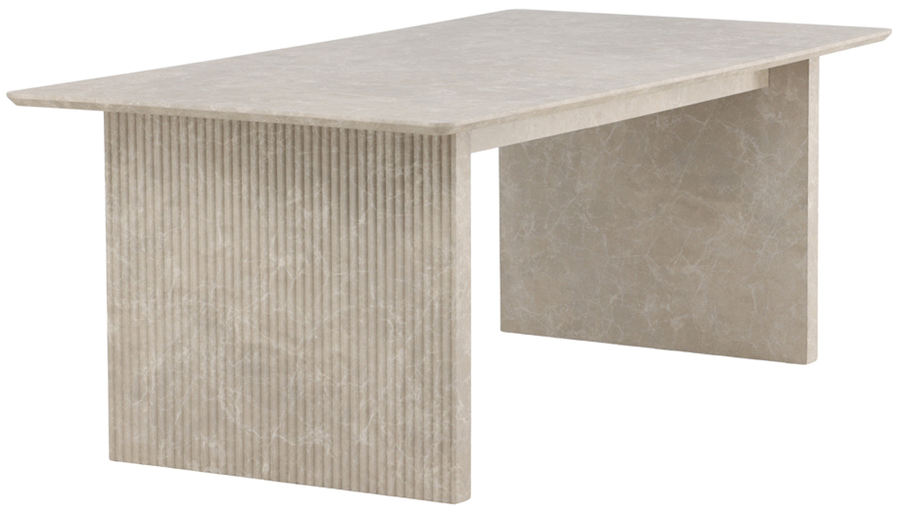 Stół do jadalni Garick 200x100 cm beżowy marmur
