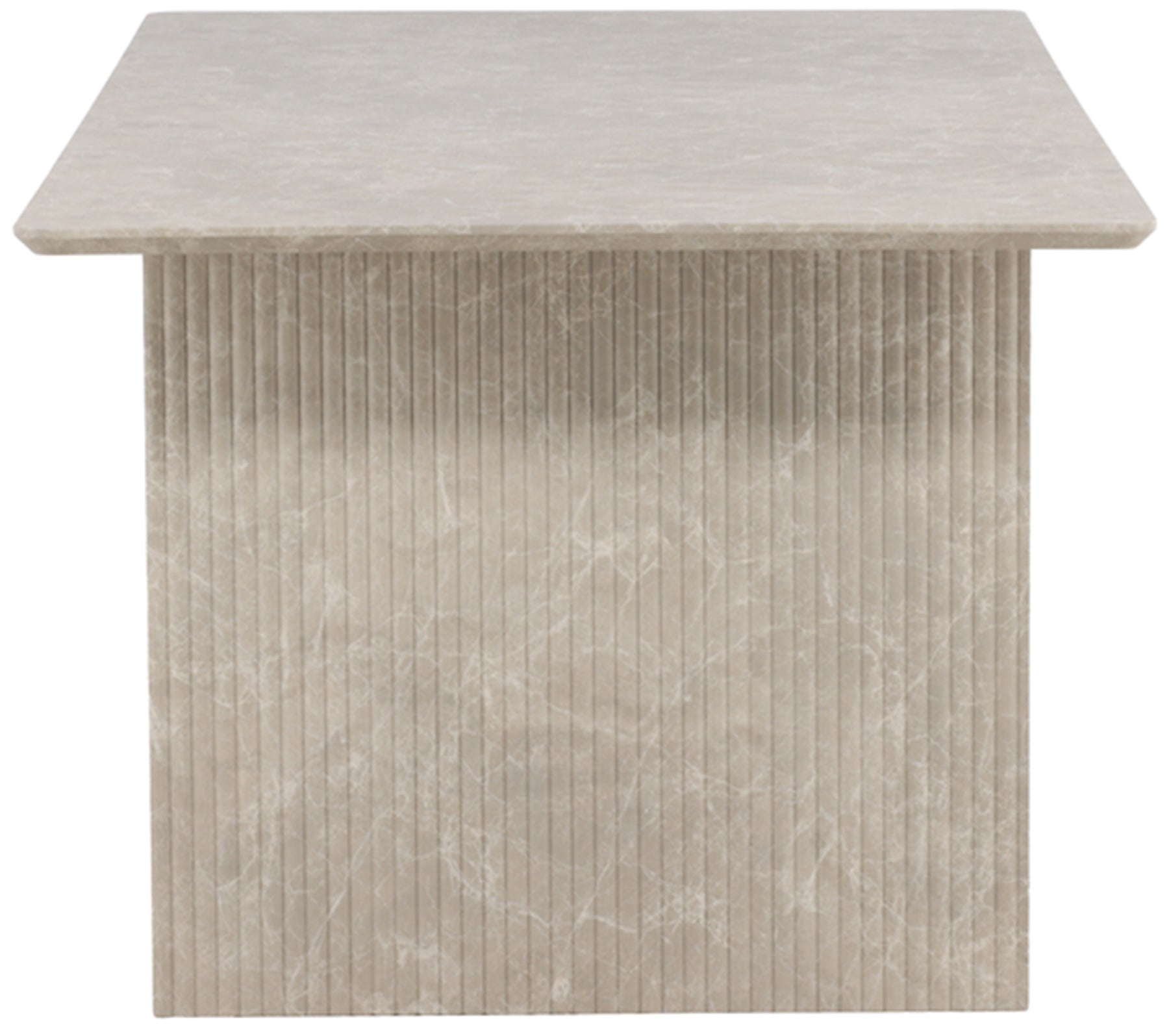 Stół do jadalni Garick 200x100 cm beżowy marmur