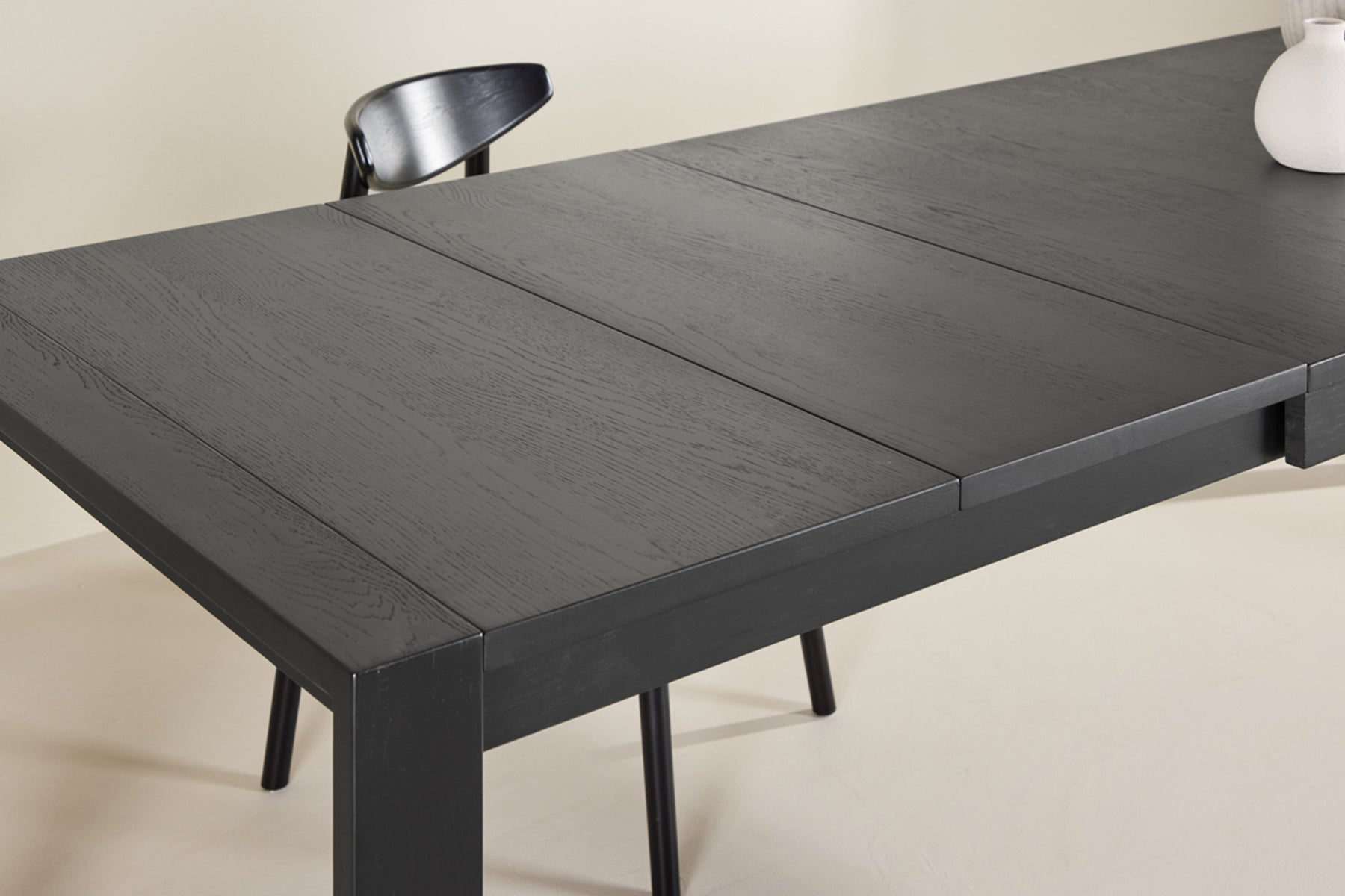 Stół do jadalni drewniany rozkładany Slider 170-250x95 cm dąb czarny