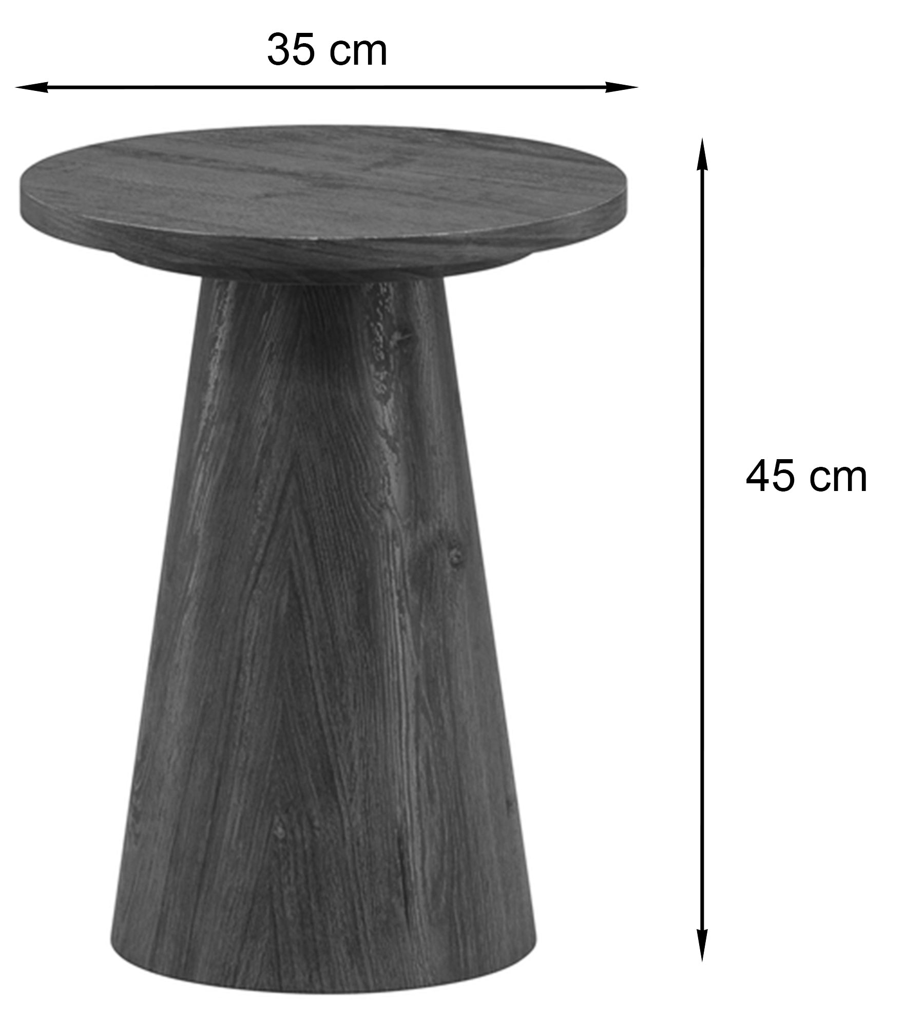 Stolik kawowy Lanzo okrągły 35 cm mokka