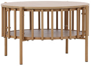 Stolik kawowy Rubbo okrągły 80 cm jasne drewno