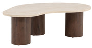 Stolik kawowy Megg 130 cm trawertyn/mokka