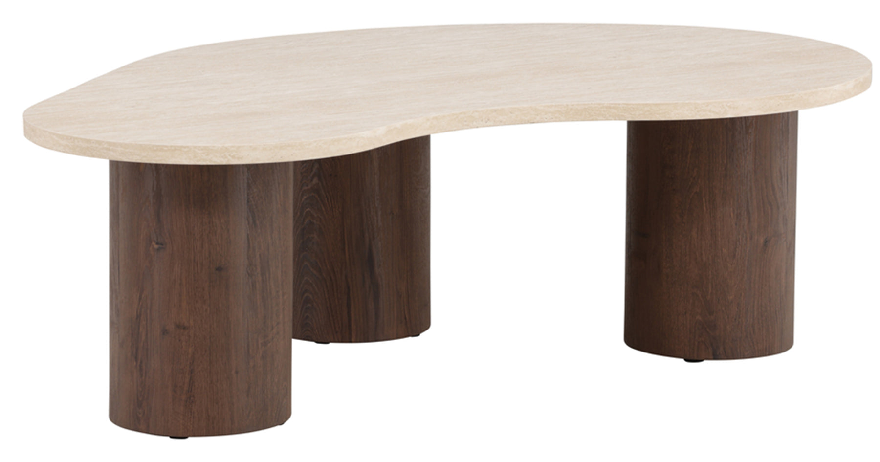 Stolik kawowy Megg 130 cm trawertyn/mokka